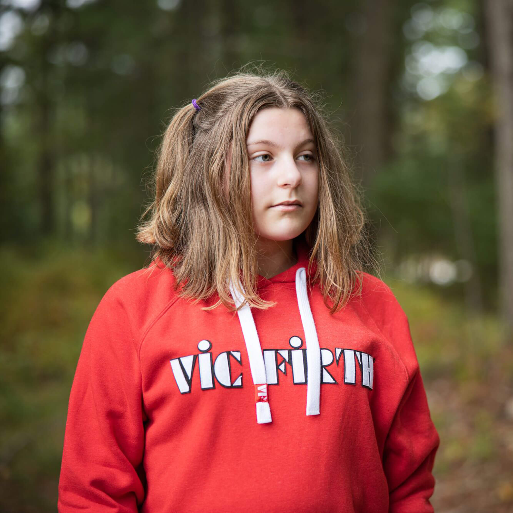 vic-firth-american-classic-sweat-capuche-rouge-logo-appliqu image 5