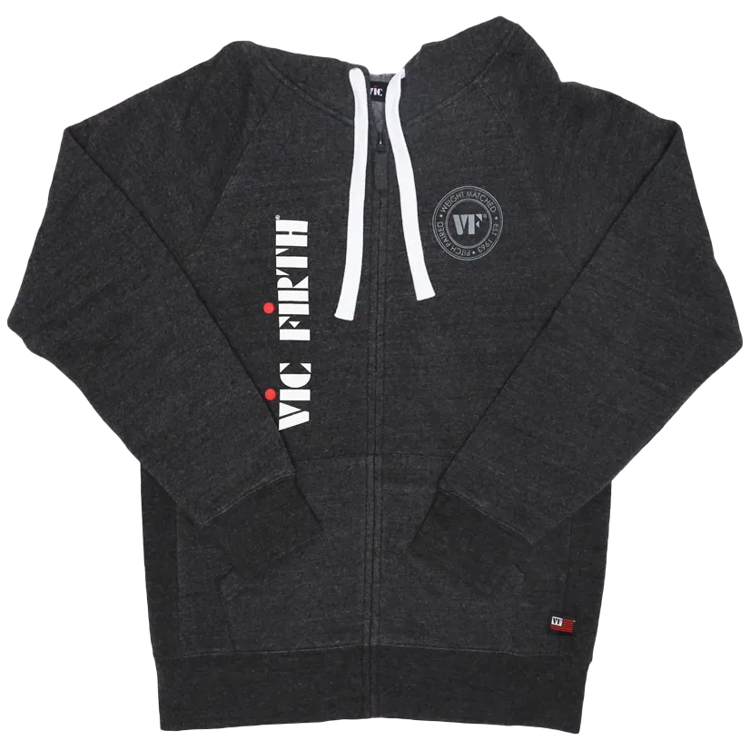 vic-firth-american-classic-sweat-capuche-zipp-l-gris image 1