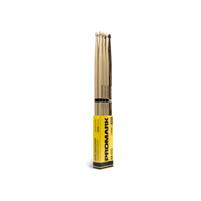 promark-firegrain-rebound-5a-pack-4-paires-baguettes-batterie image 1