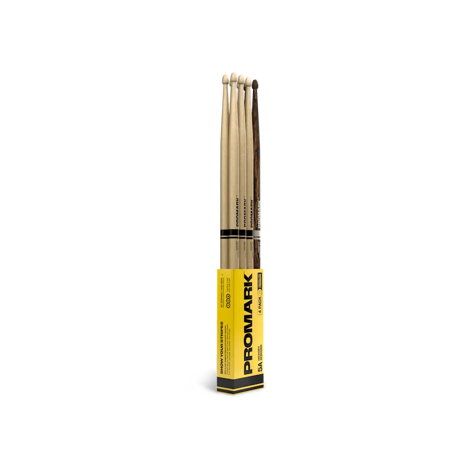 promark-firegrain-rebound-5a-pack-4-paires-baguettes-batterie image 1