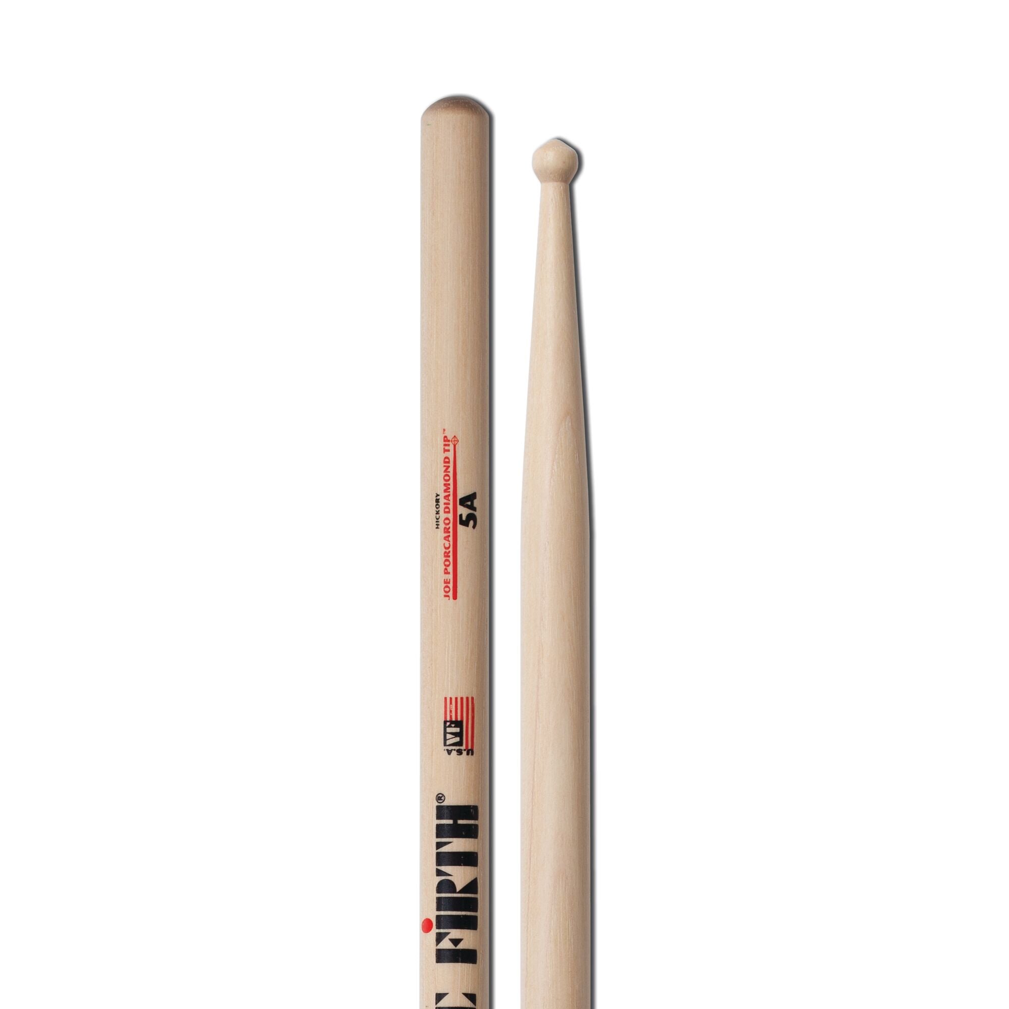 vic-firth-joe-porcaro-baguettes-batterie-olive-diamant image 4