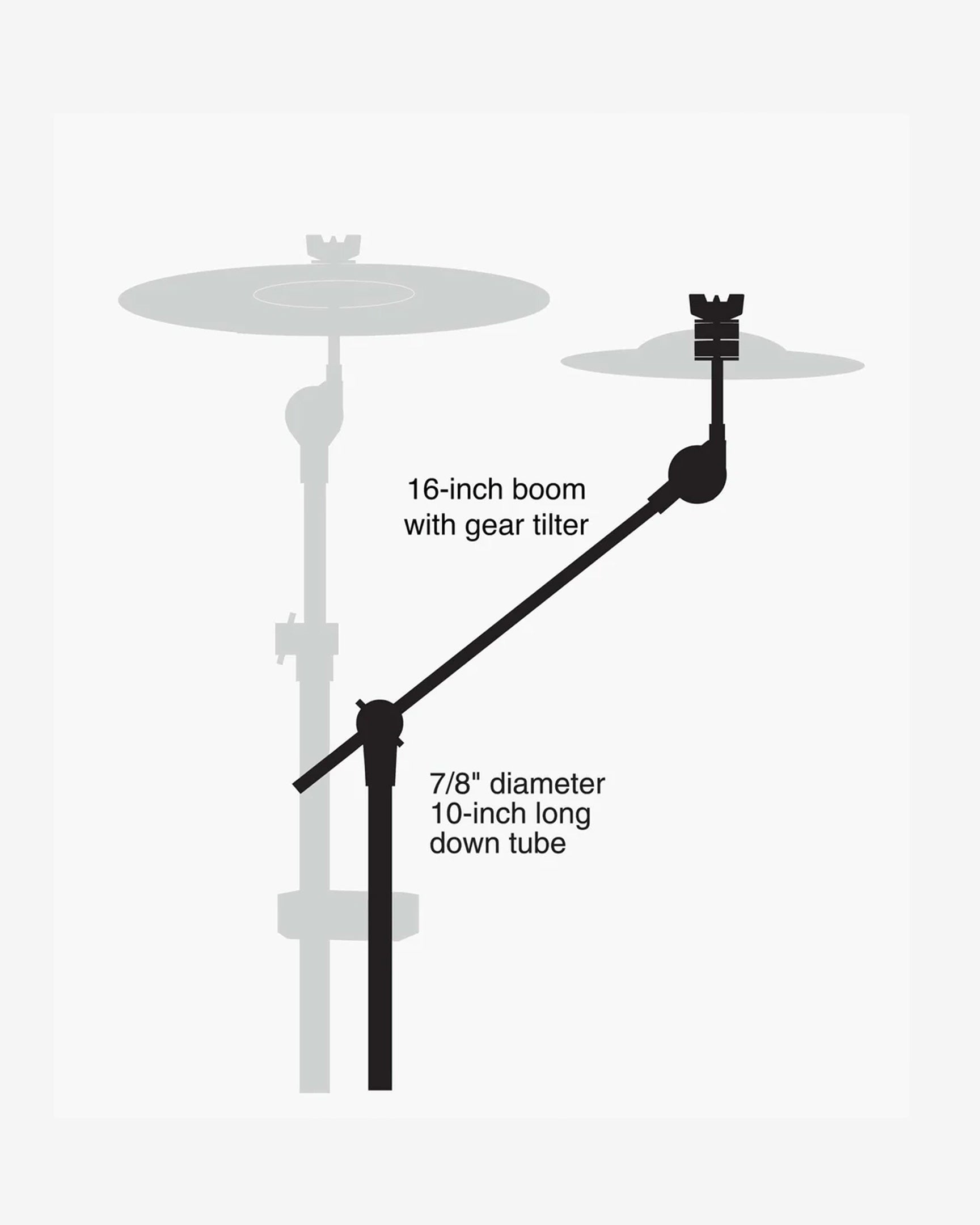 gibraltar-chrome-sc-4425b-1-bras-cymbale-boom-16 image 2