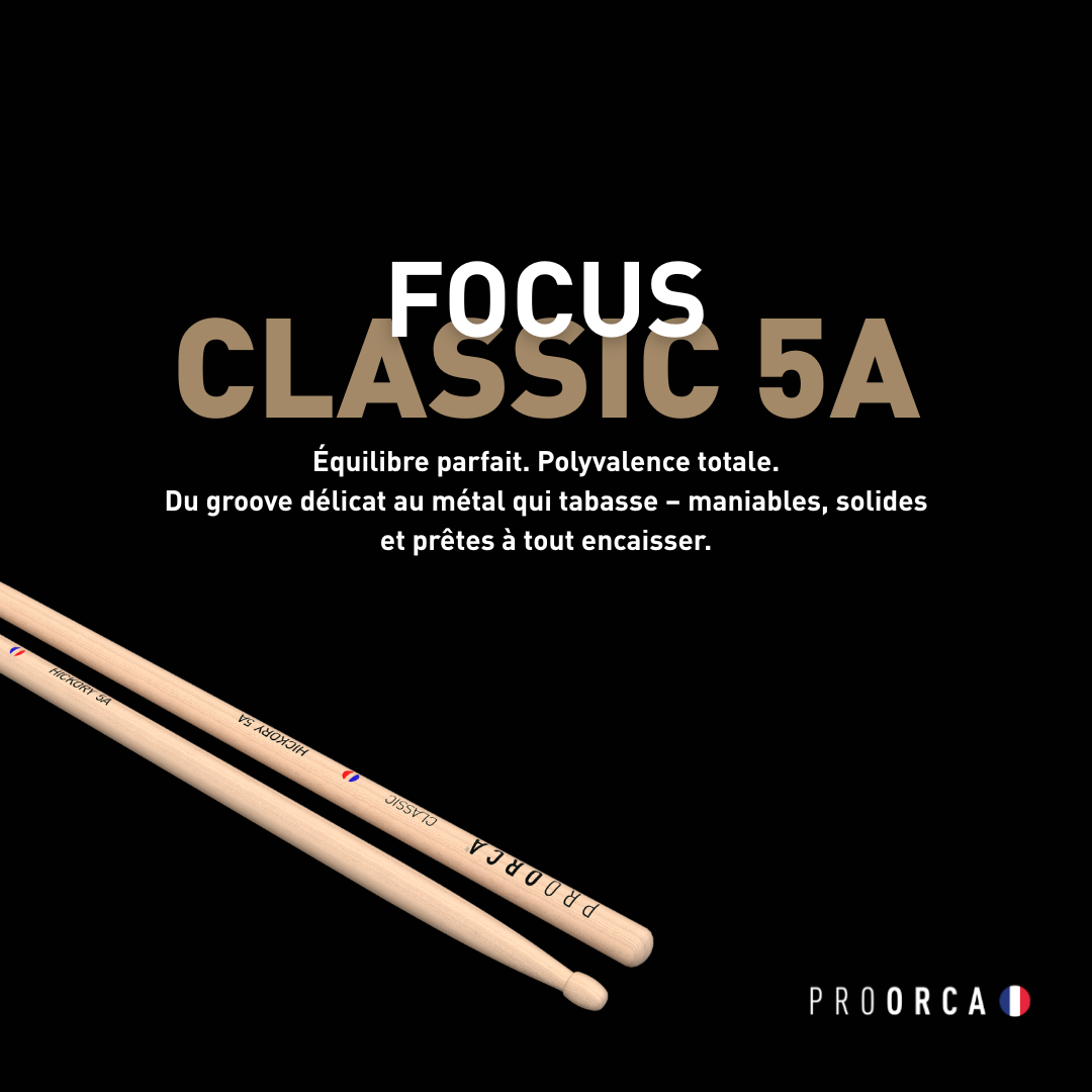 pro-orca-classic-5a-baguettes-batterie-hickory-sans-gravure image 7