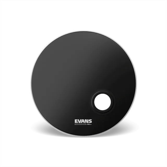 evans-emad-peau-r-sonante-grosse-caisse-noire-1-pli-trou-micro image 1