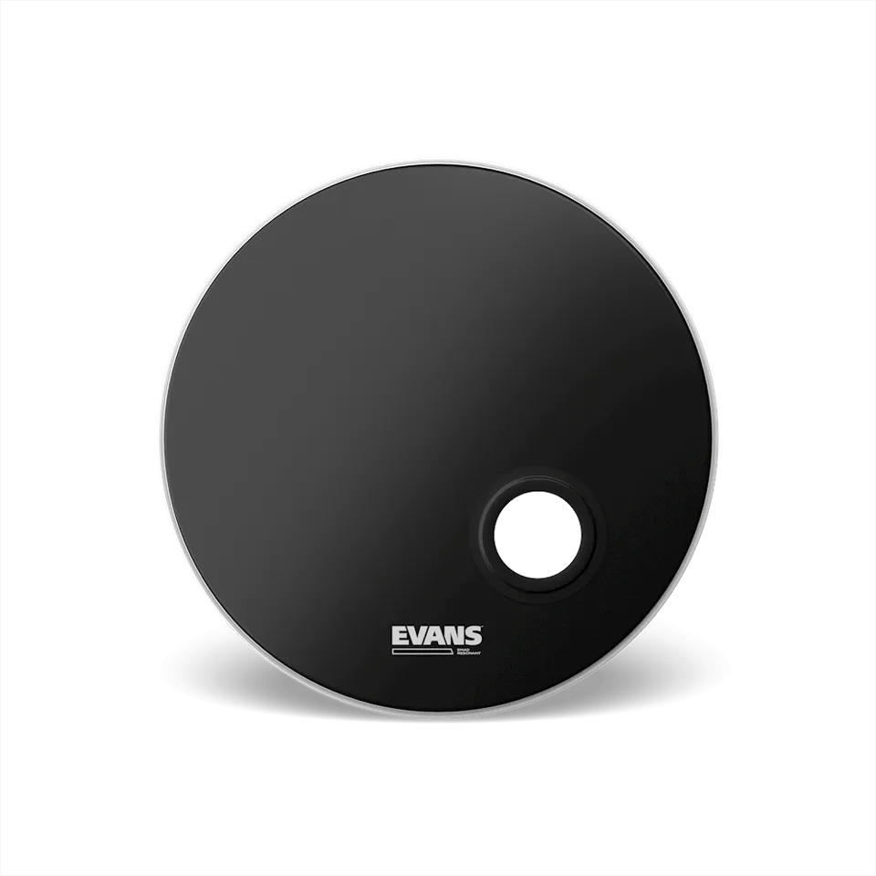 evans-emad-peau-r-sonante-grosse-caisse-noire-1-pli-trou-micro image 1