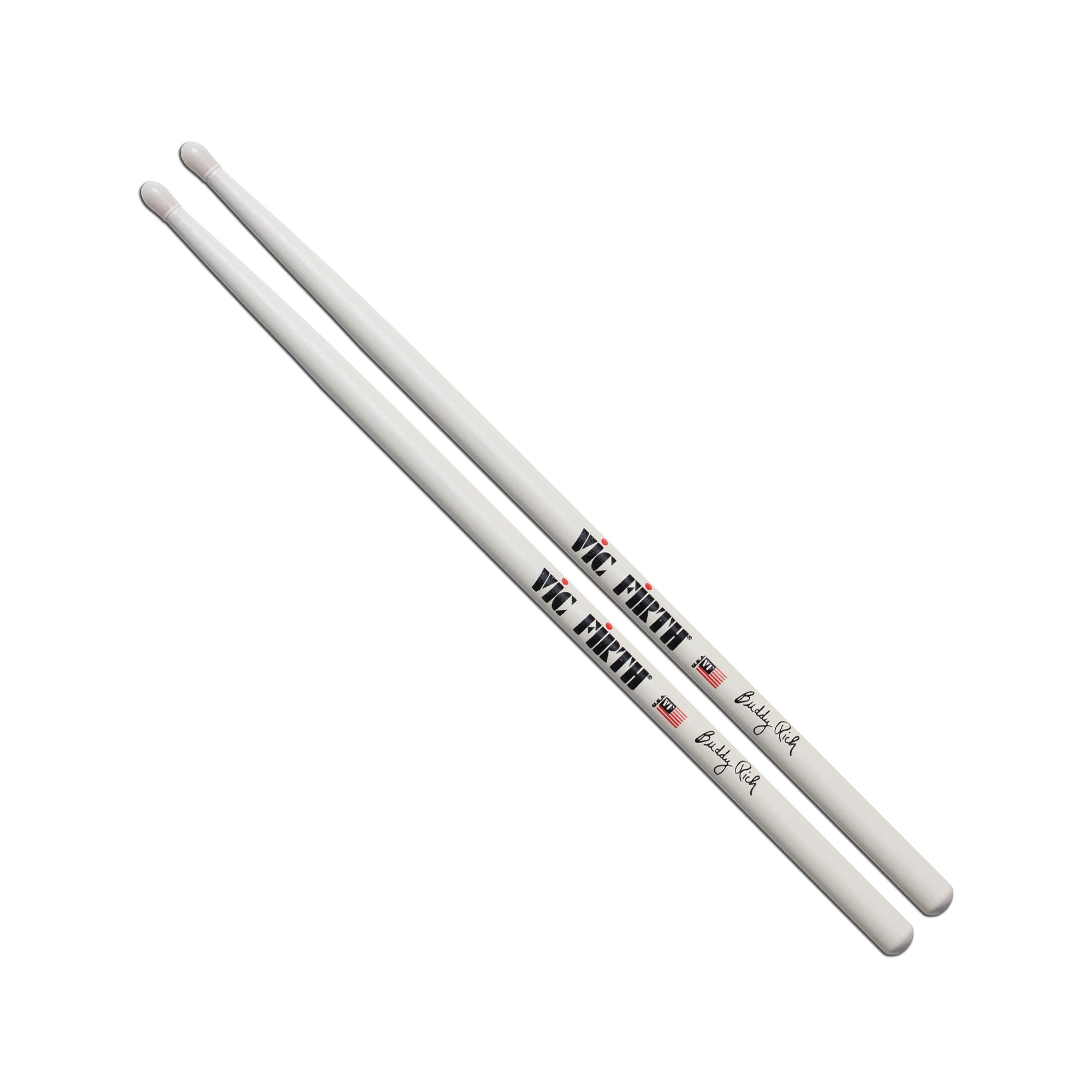 vic-firth-buddy-rich-baguettes-batterie-nylon-signature image 1