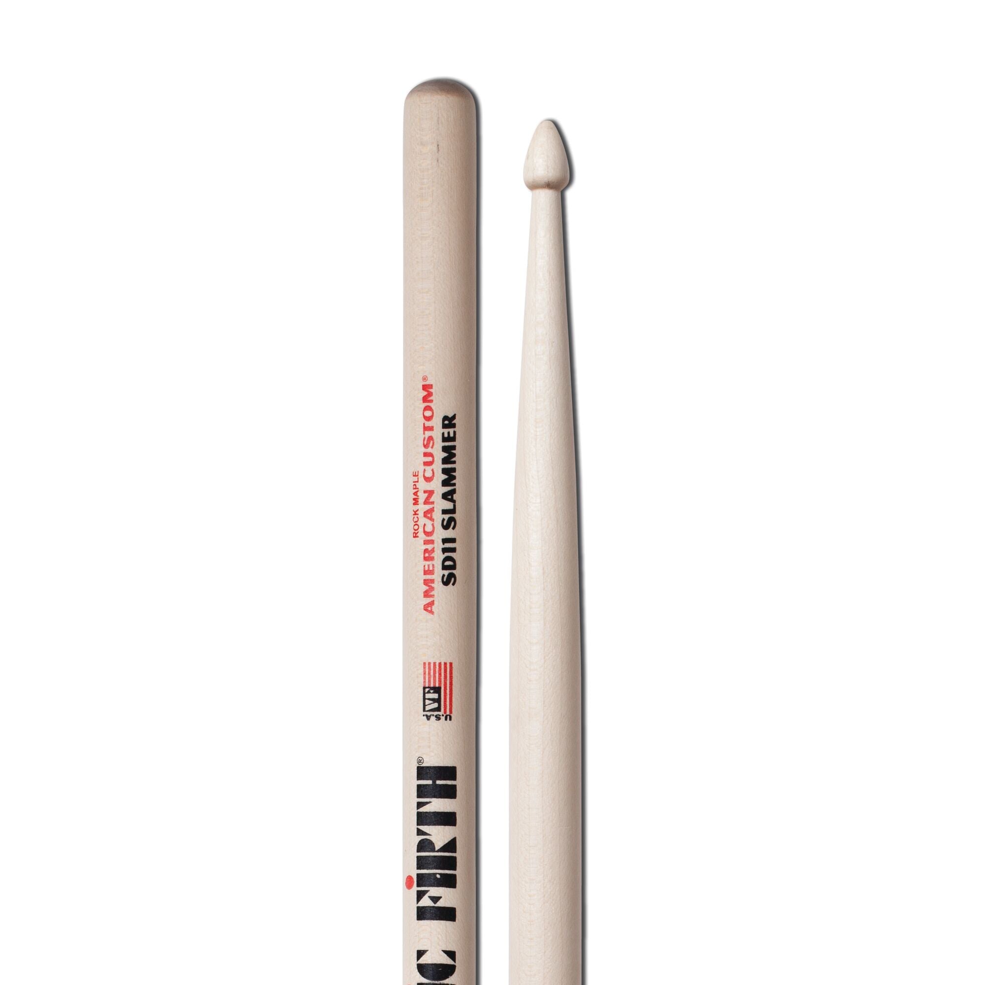 vic-firth-american-custom-sd11-slammer-baguettes-batterie-hickory image 4