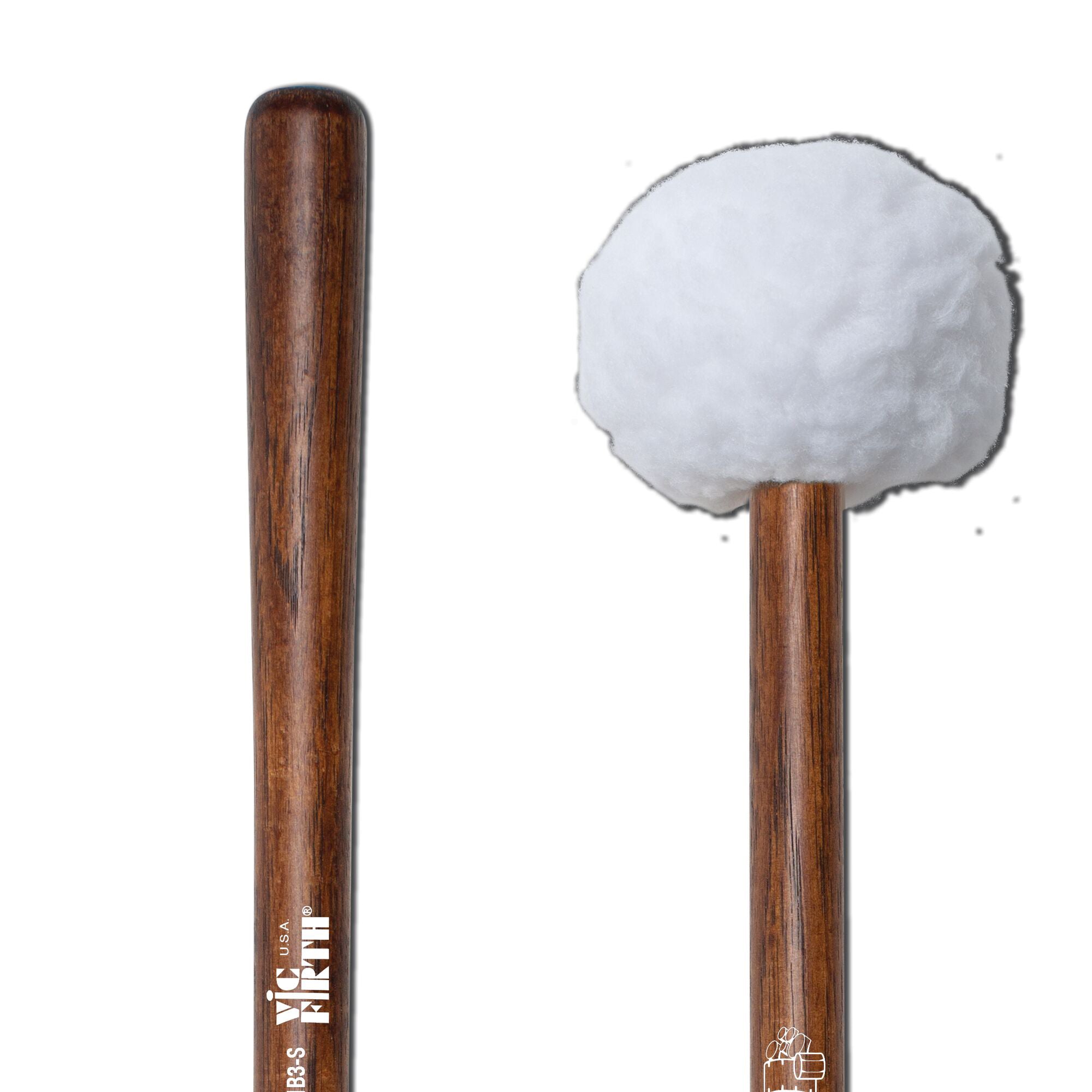 vic-firth-corpsmaster-mb3s-mailloches-basse-douce image 4