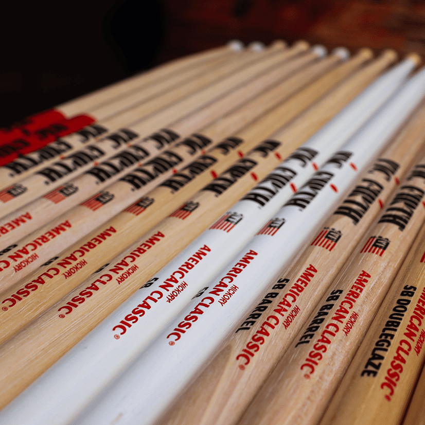 vic-firth-american-classic-5b-baguettes-batterie-hickory image 8