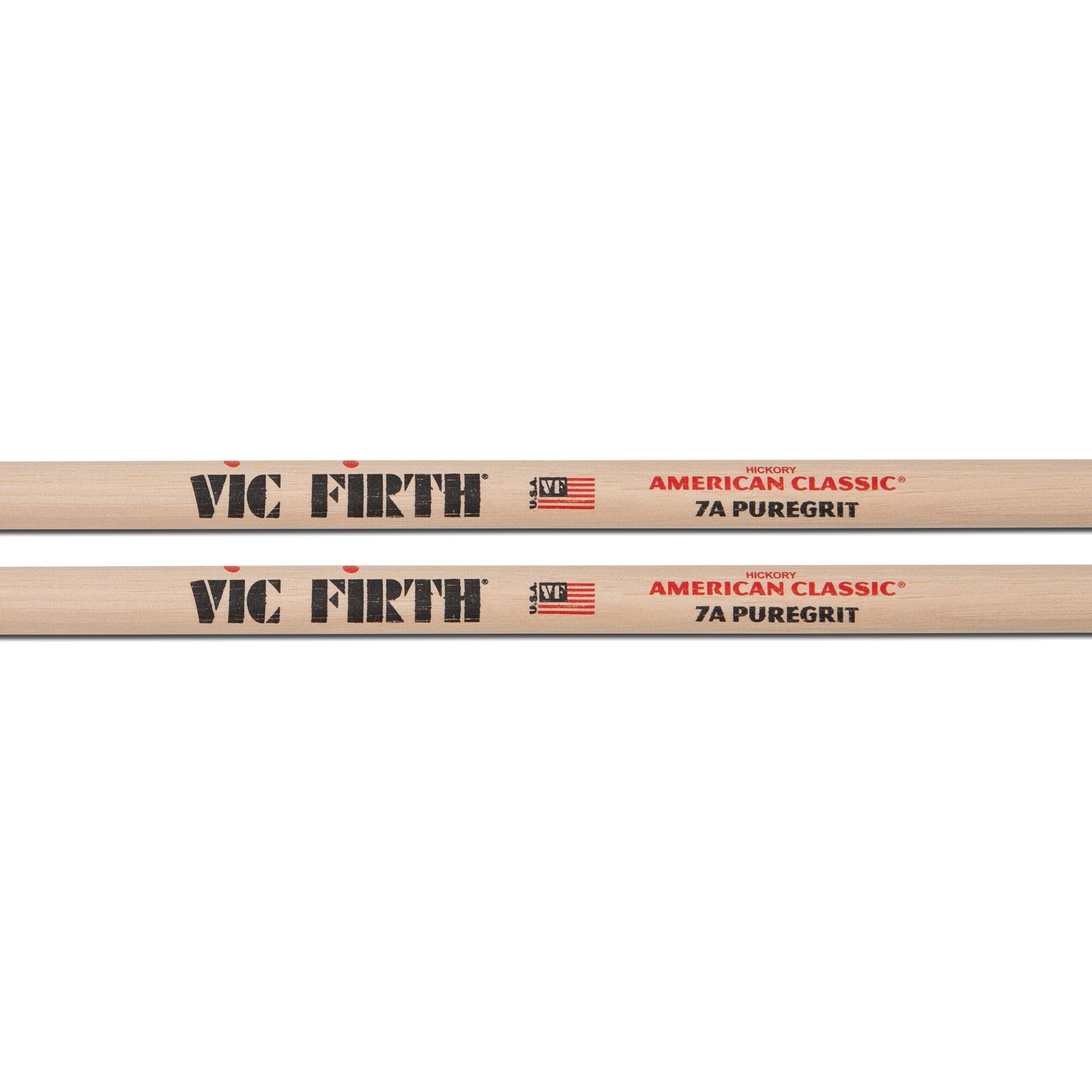 vic-firth-american-classic-7a-puregrit-baguettes-batterie-grip image 2