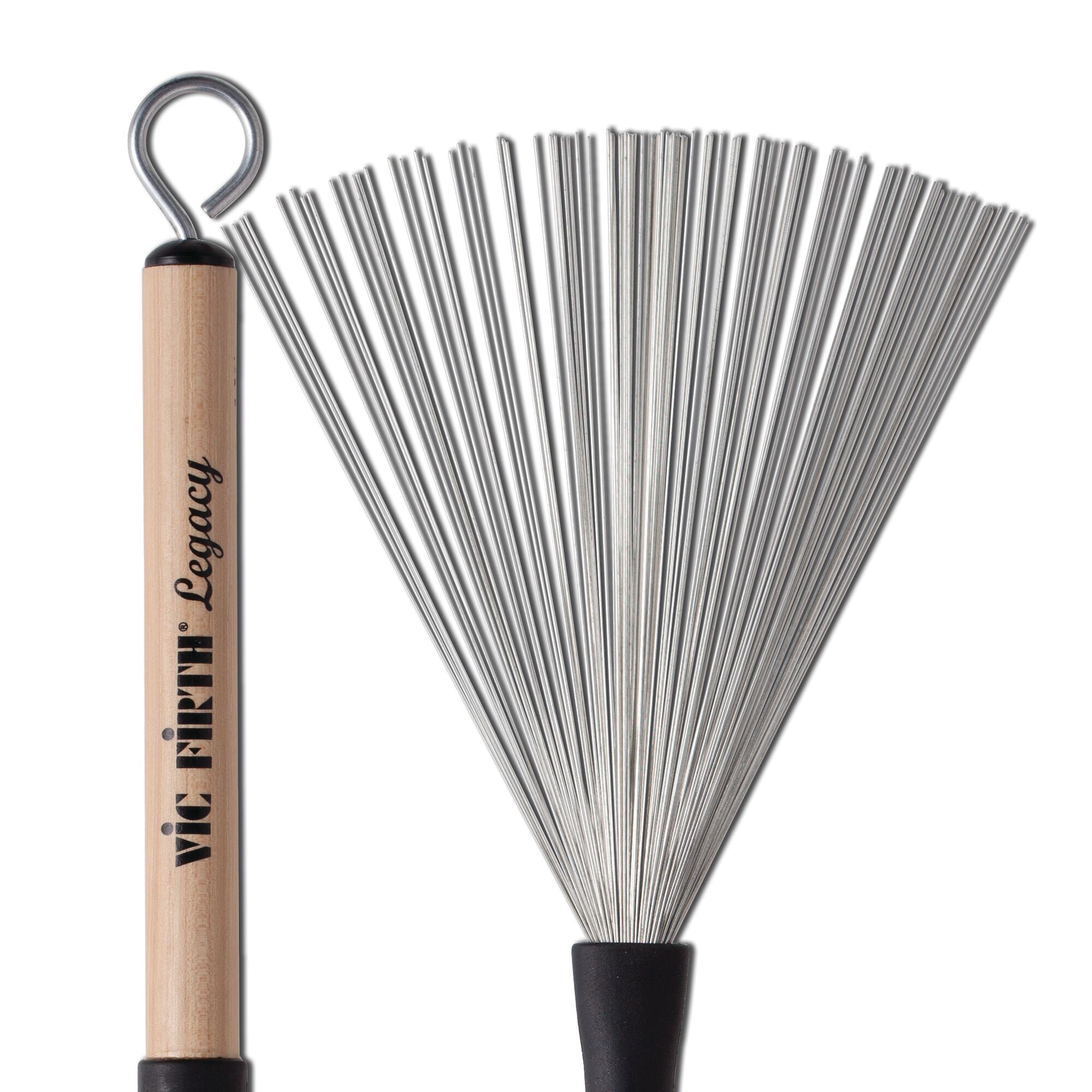 vic-firth-brushes-legacy-balais-batterie-r-tractables-manche-bois image 4