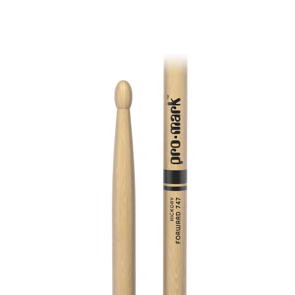 promark-forward-747-baguettes-batterie-hickory-olive-bois image 2