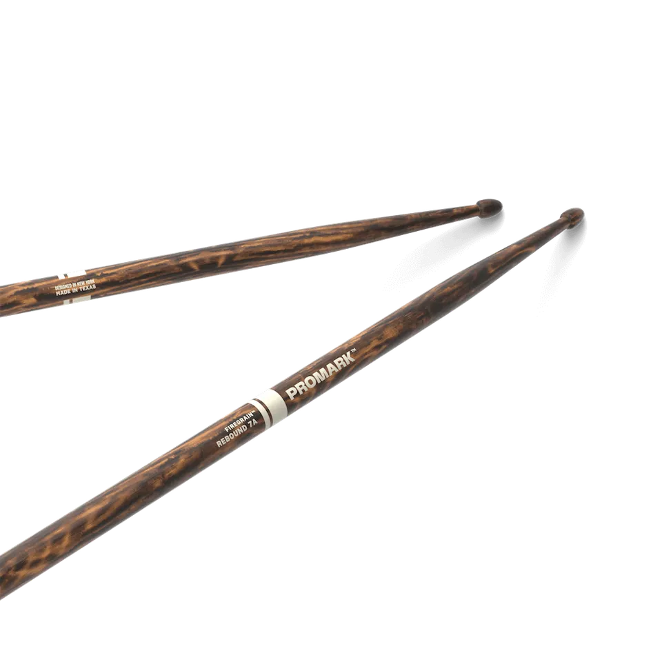 promark-firegrain-rebound-7a-baguettes-batterie-hickory image 1