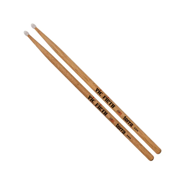 vic-firth-terra-5atn-baguettes-batterie-nylon-hickory image 1