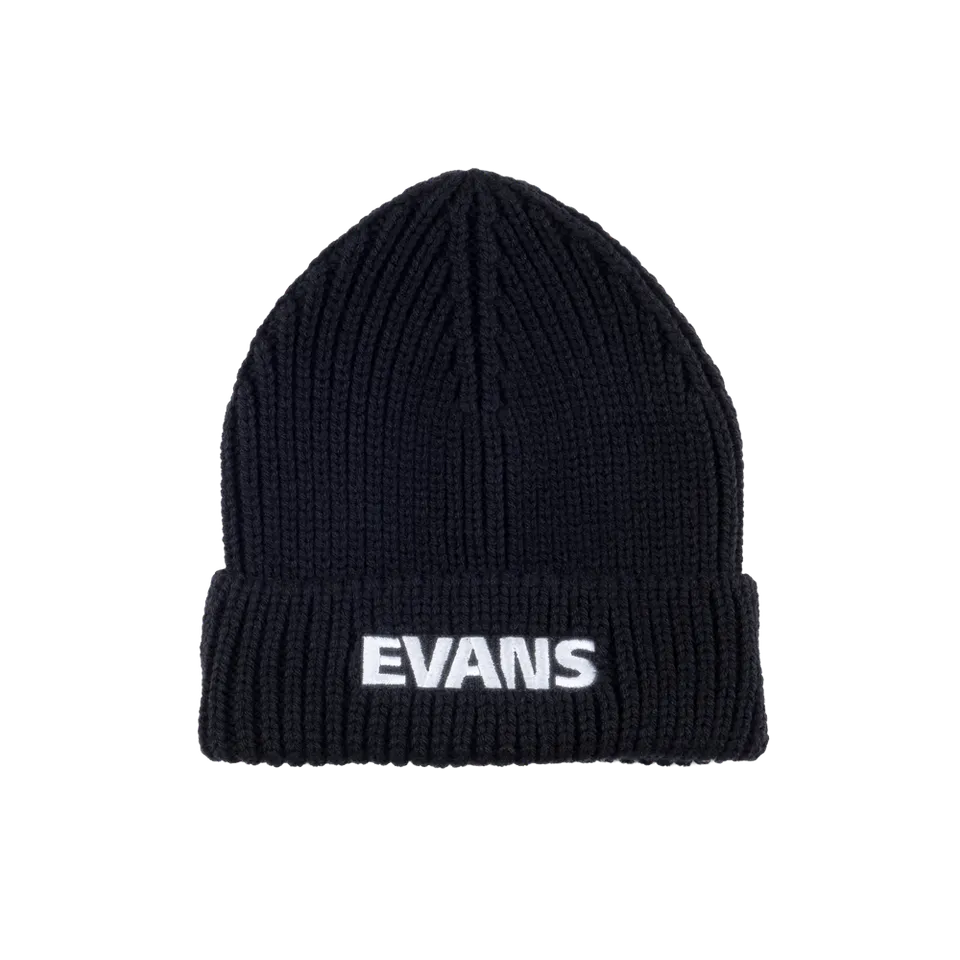 evans-beanie-bonnet-noir-chaud-logo-brod-taille-unique image 1