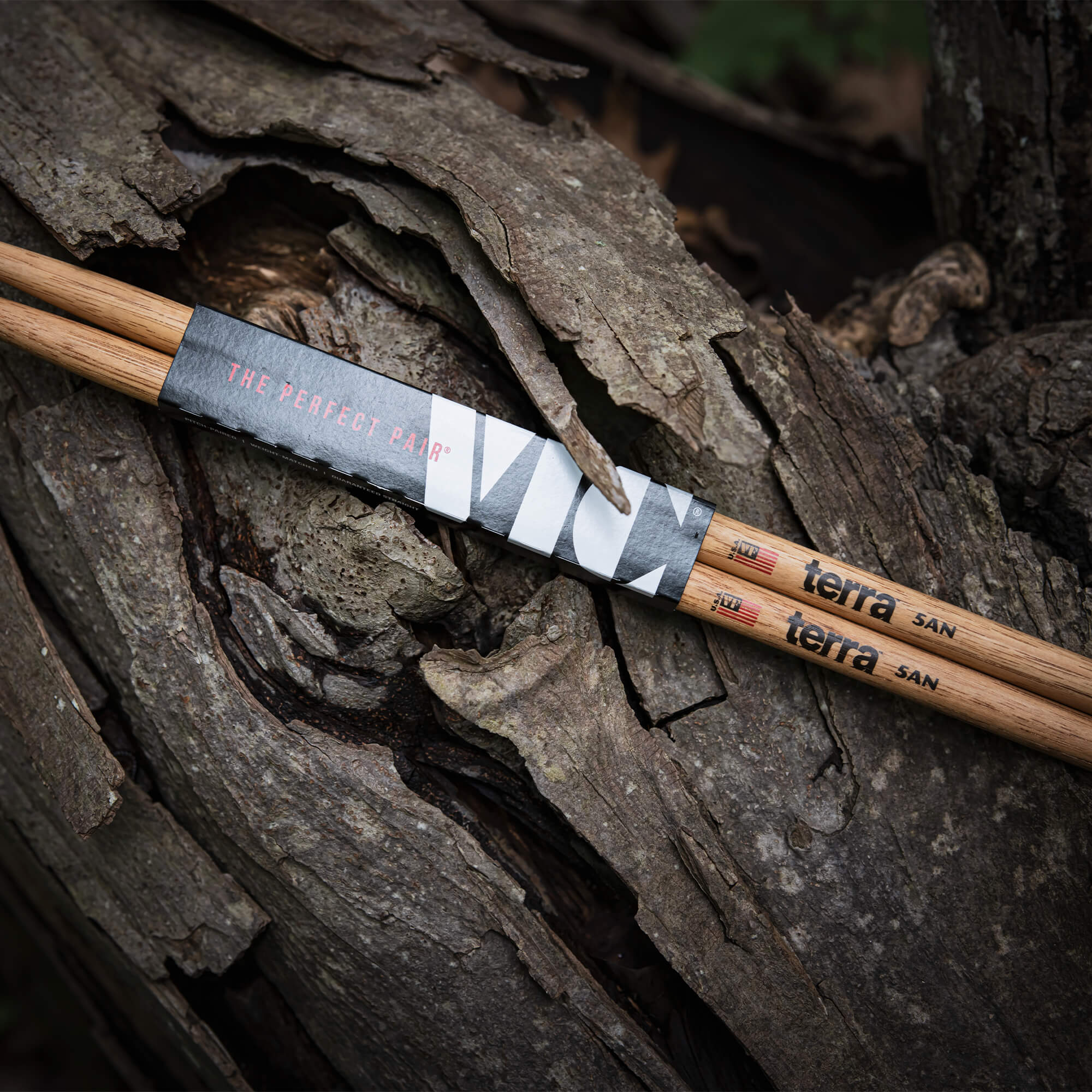 vic-firth-terra-5atn-baguettes-batterie-hickory-x4-paires image 5