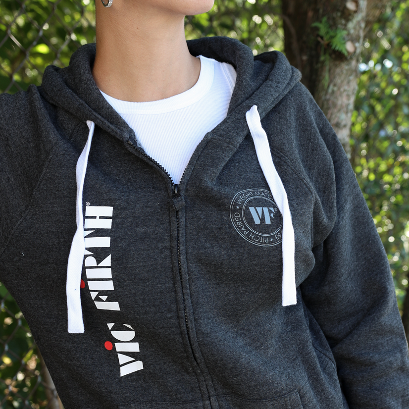 vic-firth-american-classic-sweat-capuche-zipp-l-gris image 6