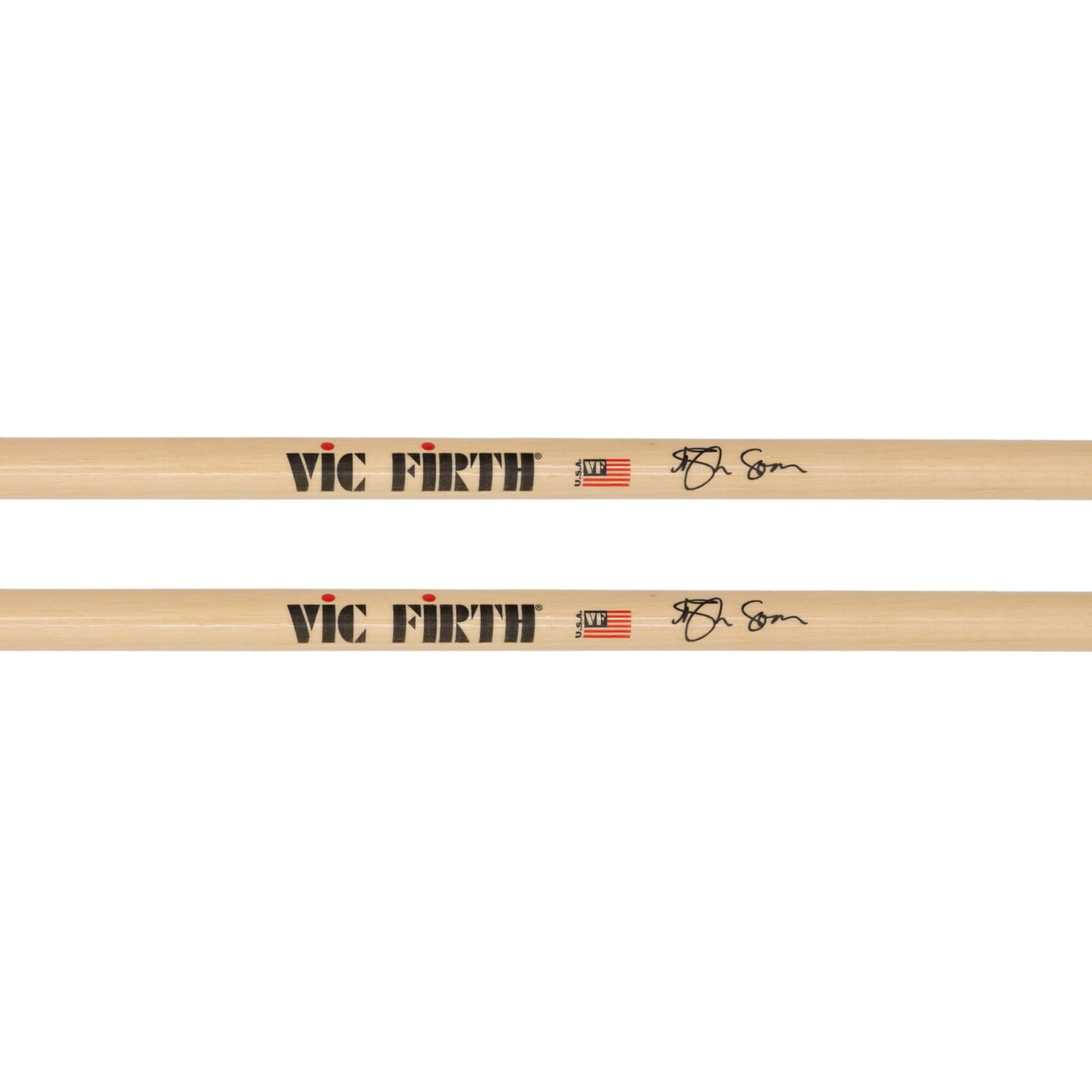 vic-firth-signature-ash-soan-baguettes-batterie-5a-olive-tonneau image 2