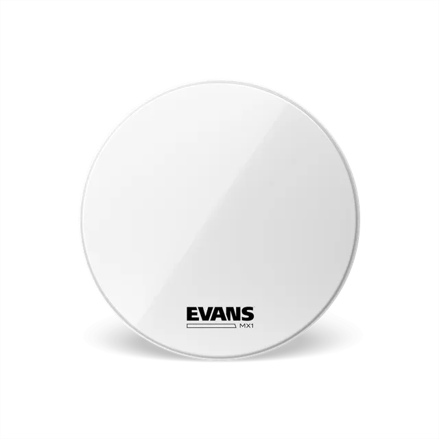 evans-mx1-white-peau-grosse-caisse-marching-feutres image 1