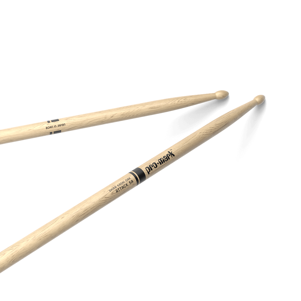 promark-classic-attack-5a-baguettes-batterie-ch-ne-pointe-ovale image 1