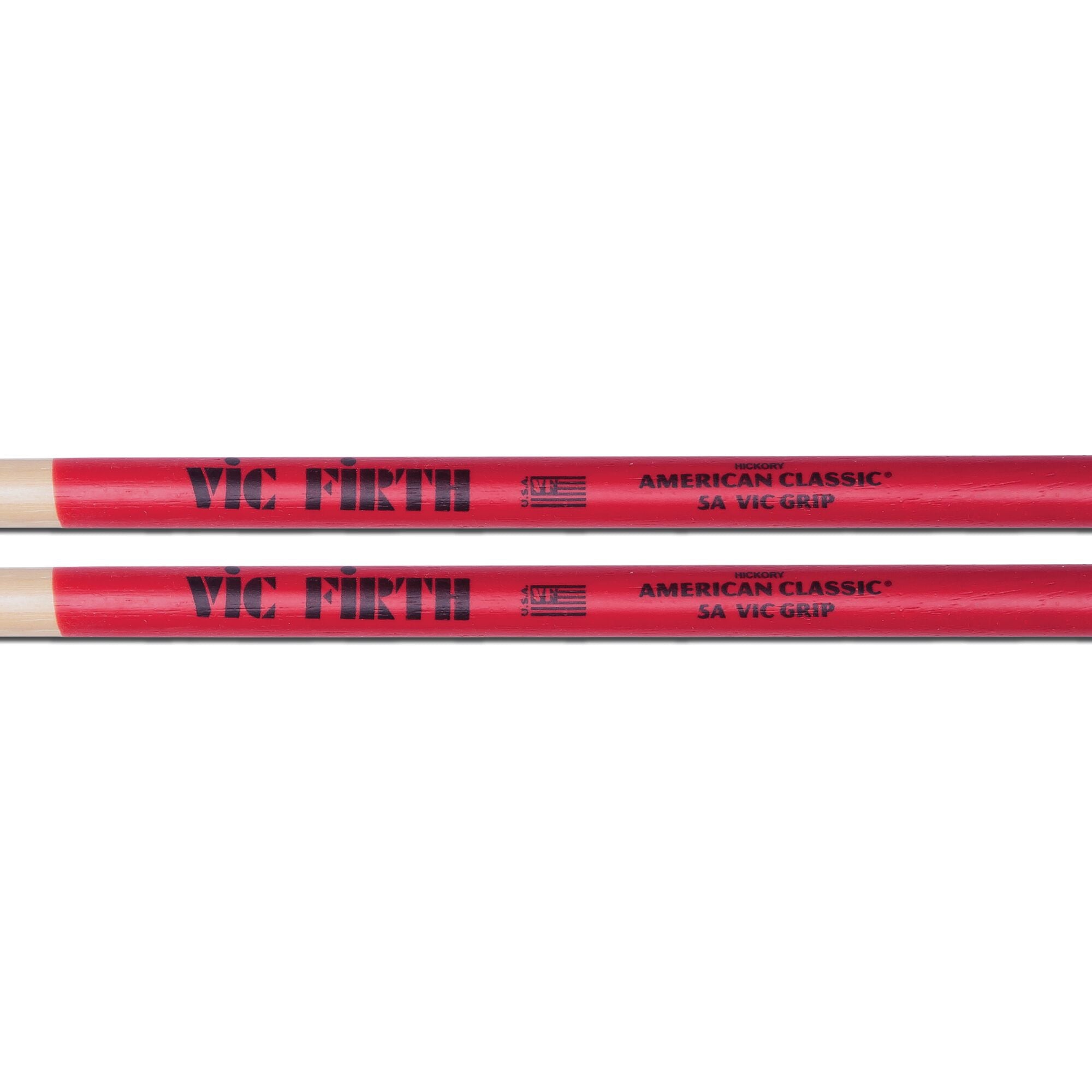vic-firth-american-classic-5a-baguettes-batterie-vic-grip image 2