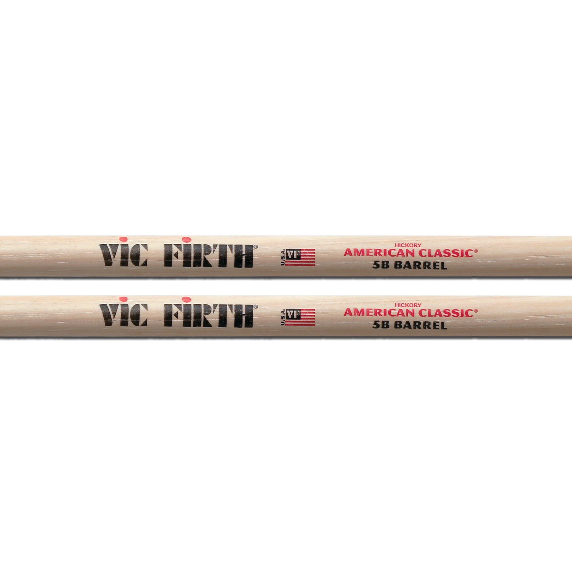 vic-firth-american-classic-5b-baguettes-barrel-tip-hickory image 2