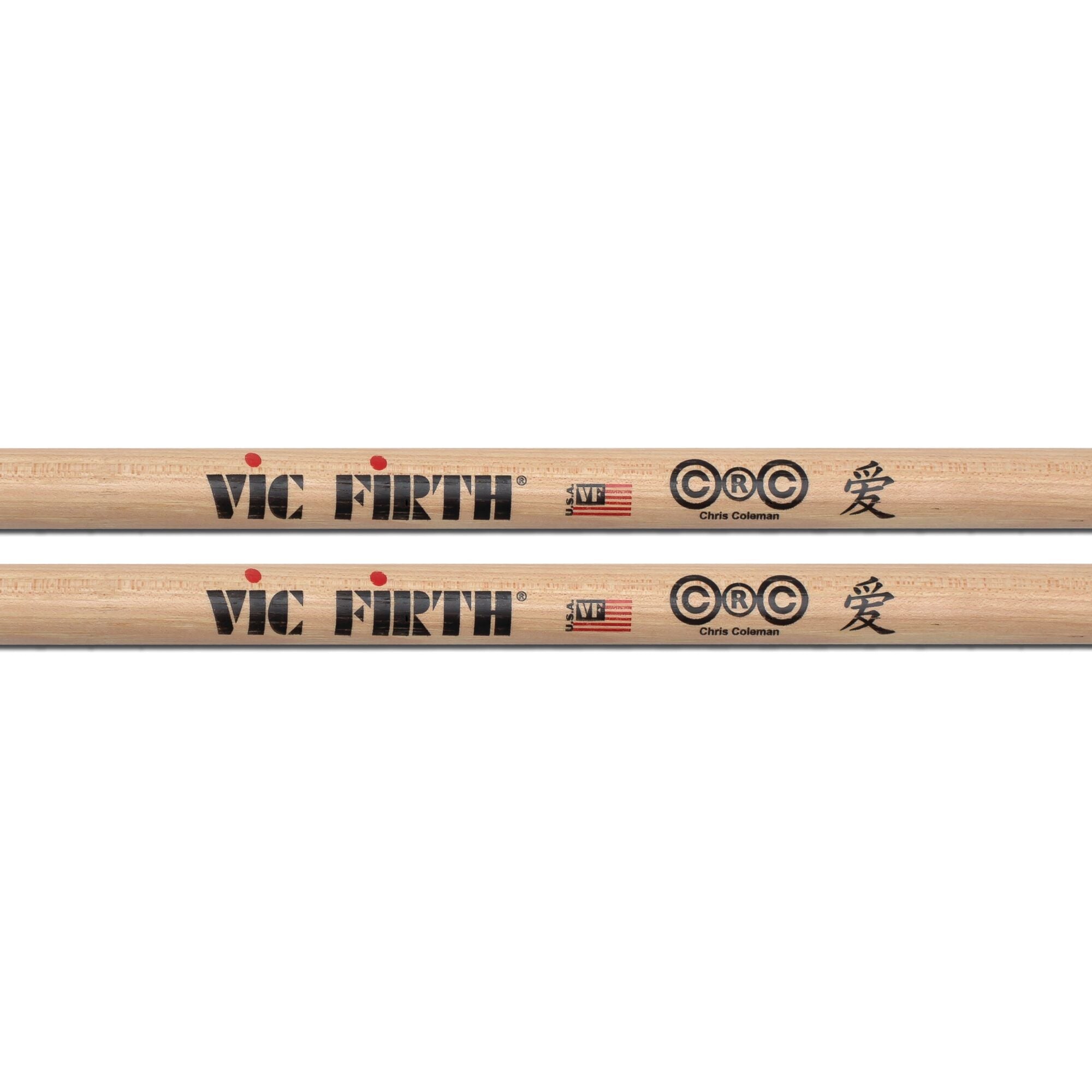 vic-firth-signature-chris-coleman-baguettes-batterie-hickory image 2