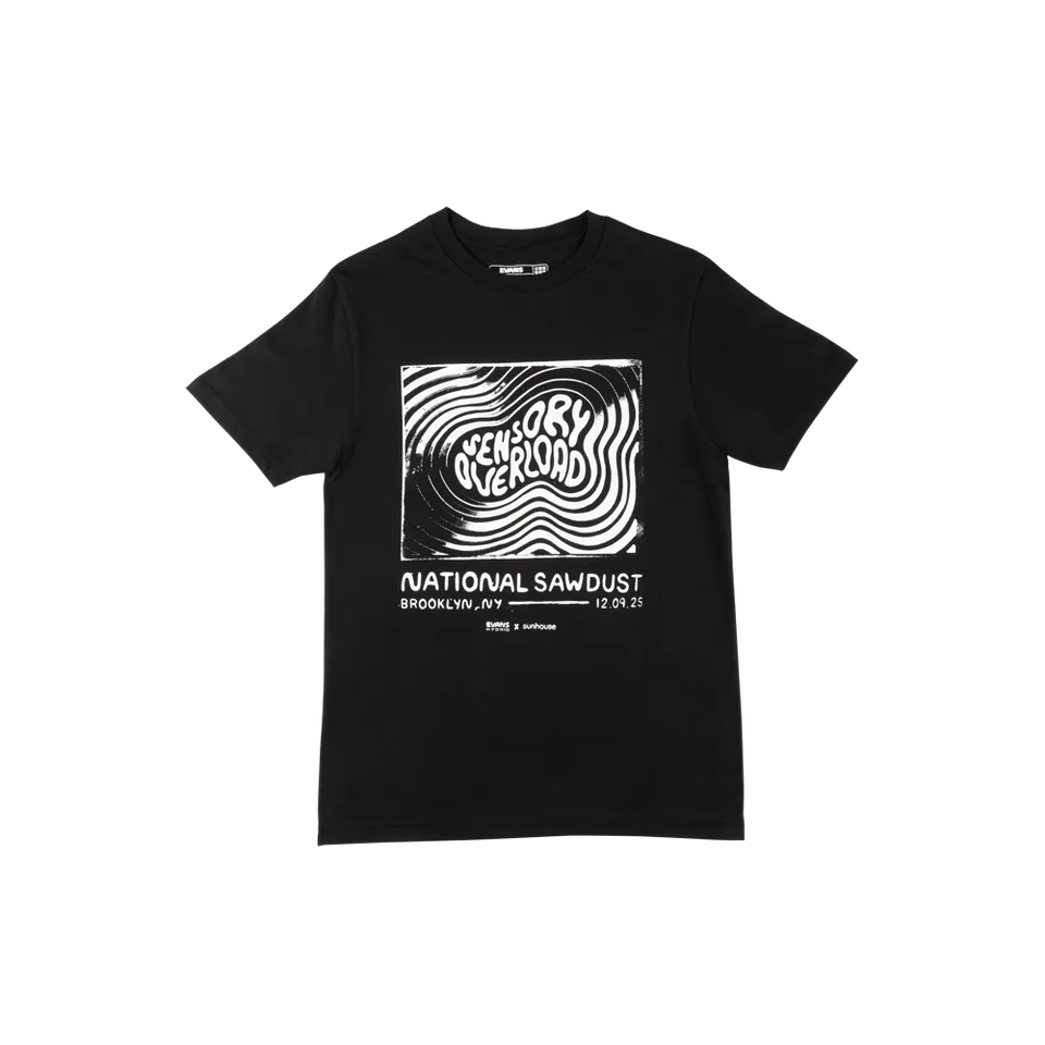 evans-sensory-overload-t-shirt-noir-coton-col-rond image 1