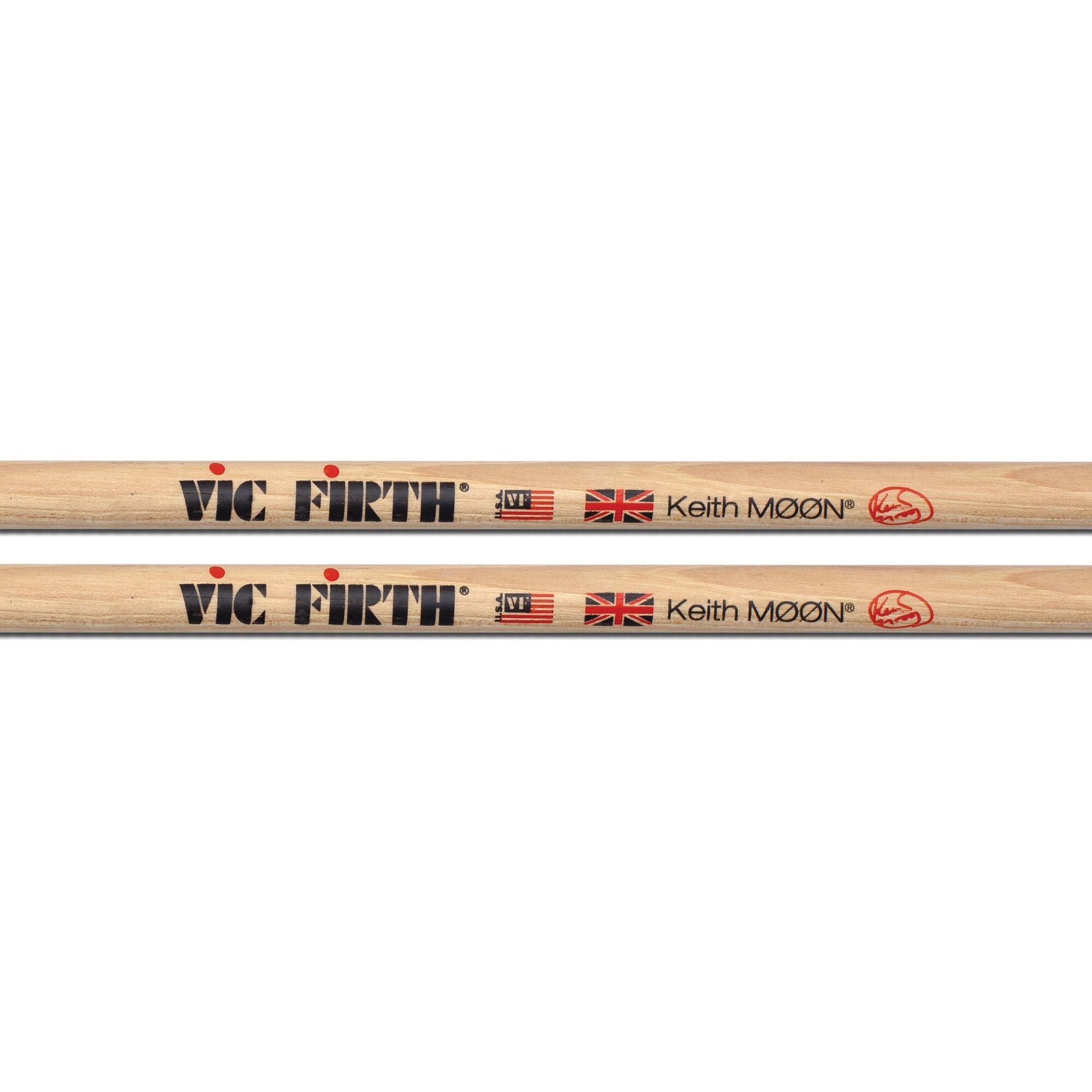 vic-firth-signature-keith-moon-baguettes-batterie-bois image 2