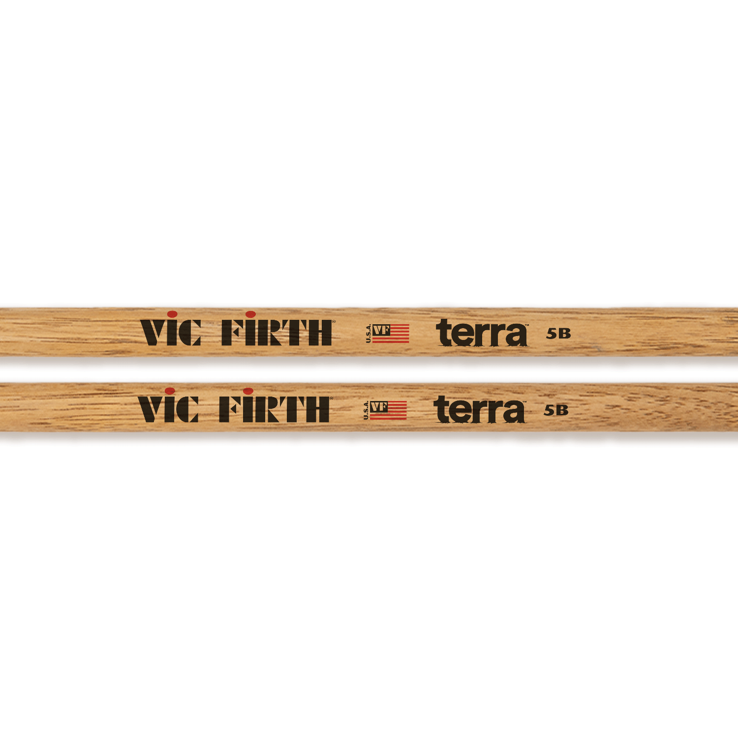 vic-firth-terra-5bt-baguettes-batterie-hickory image 2