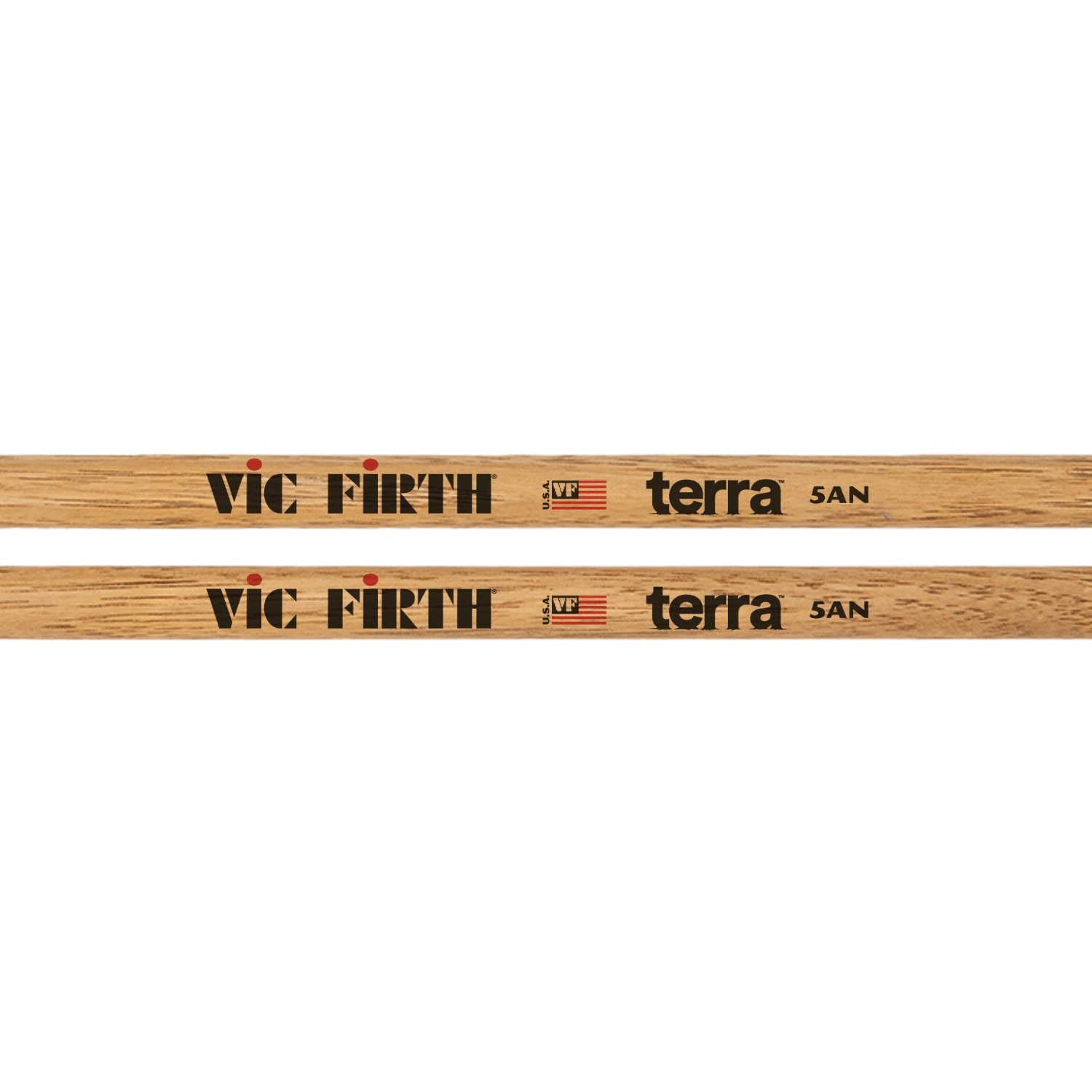 vic-firth-terra-5atn-baguettes-batterie-nylon-hickory image 2