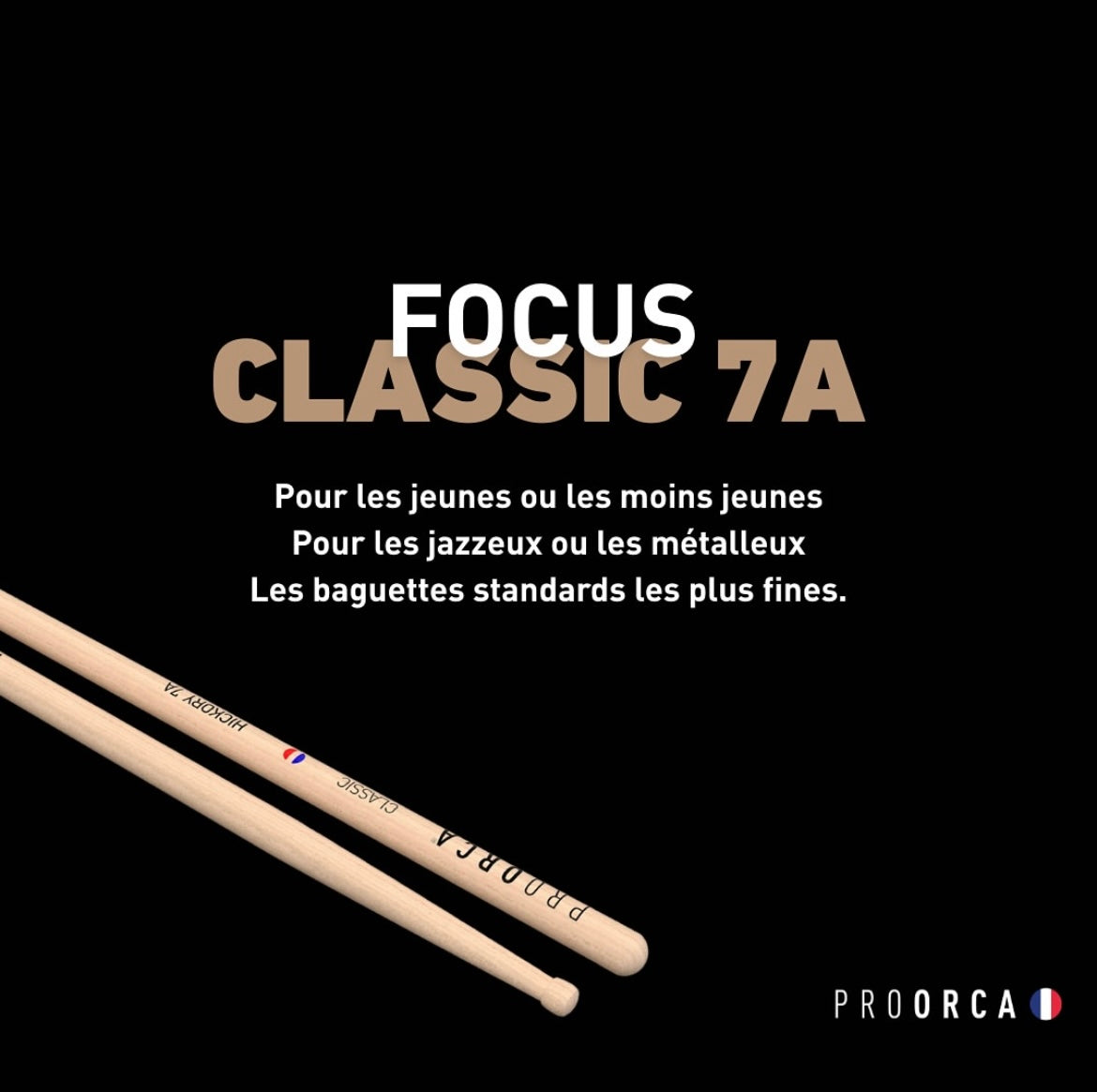 pro-orca-classic-7a-baguettes-batterie-hickory-sans-gravure image 7