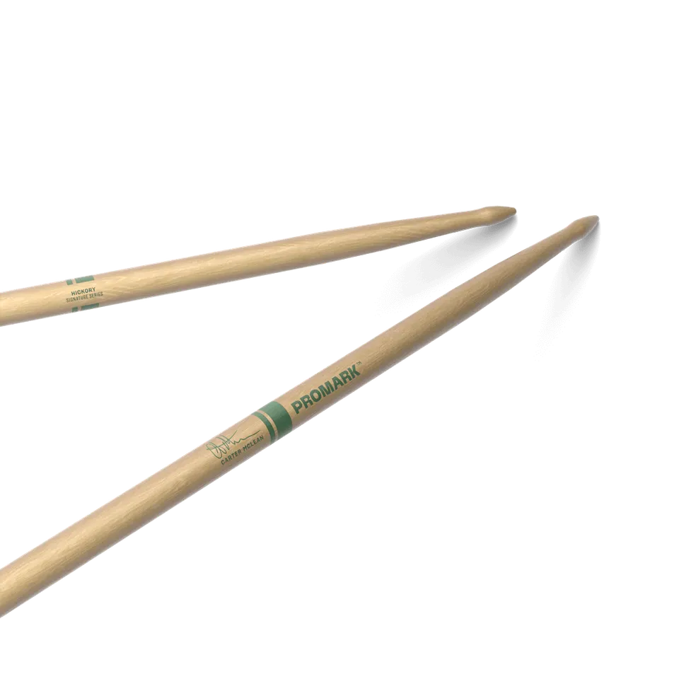 promark-signature-carter-mclean-baguettes-batterie-hickory image 1