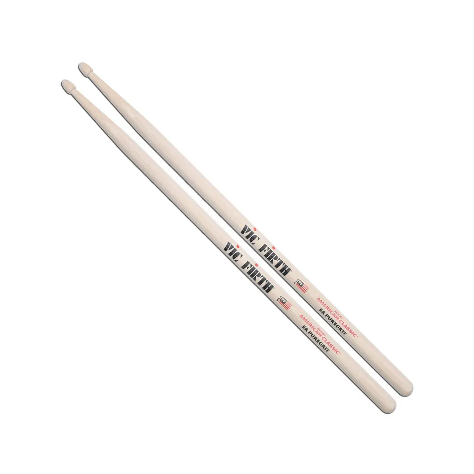 vic-firth-american-classic-5a-puregrit-baguettes-grip-naturel image 1