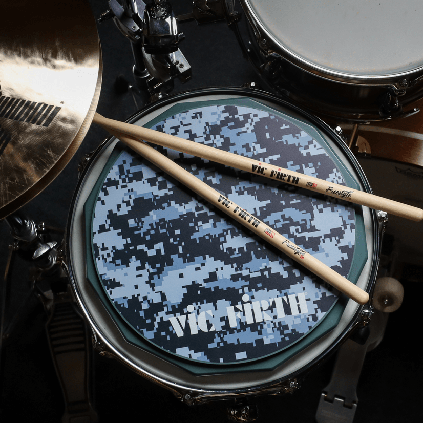vic-firth-american-classic-digital-camo-pad-batterie-6-pouces-silicone image 3