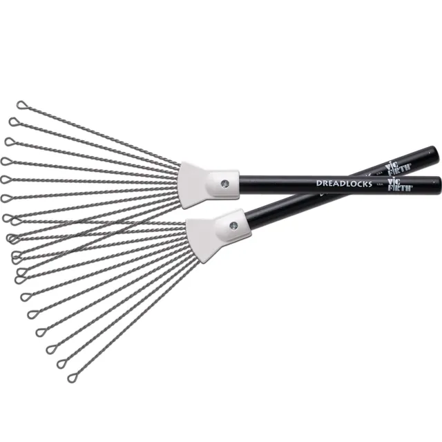 vic-firth-brushes-dreadlocks-balais-inox-hickory image 1