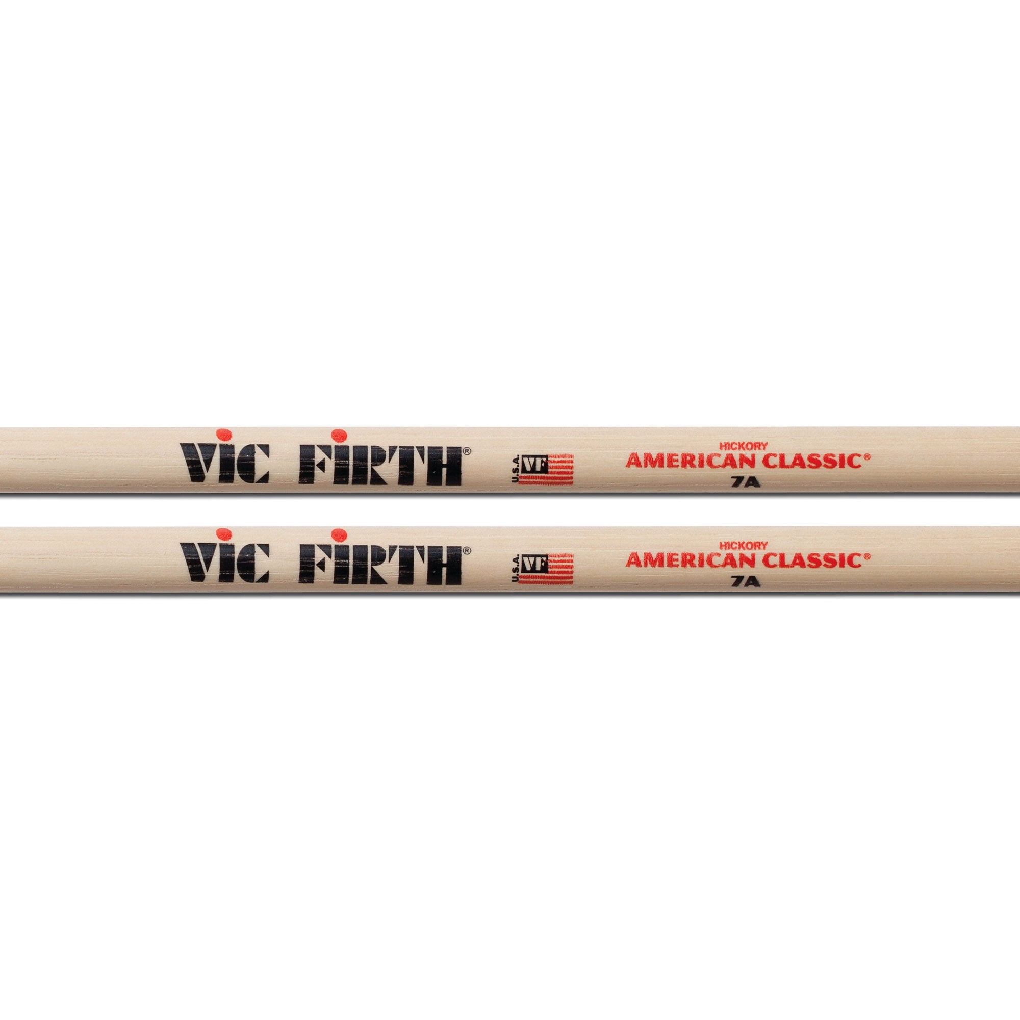 vic-firth-american-classic-7a-baguettes-batterie-bois-hickory image 2