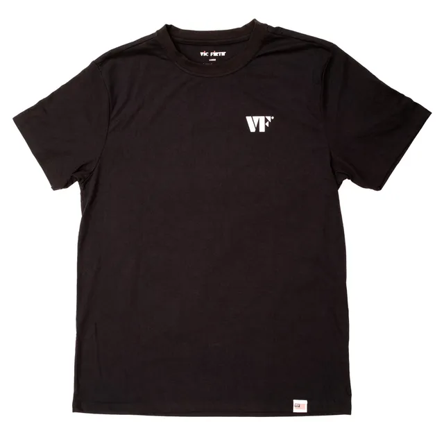 vic-firth-american-classic-hickory-tee-t-shirt-batteur-noir image 1