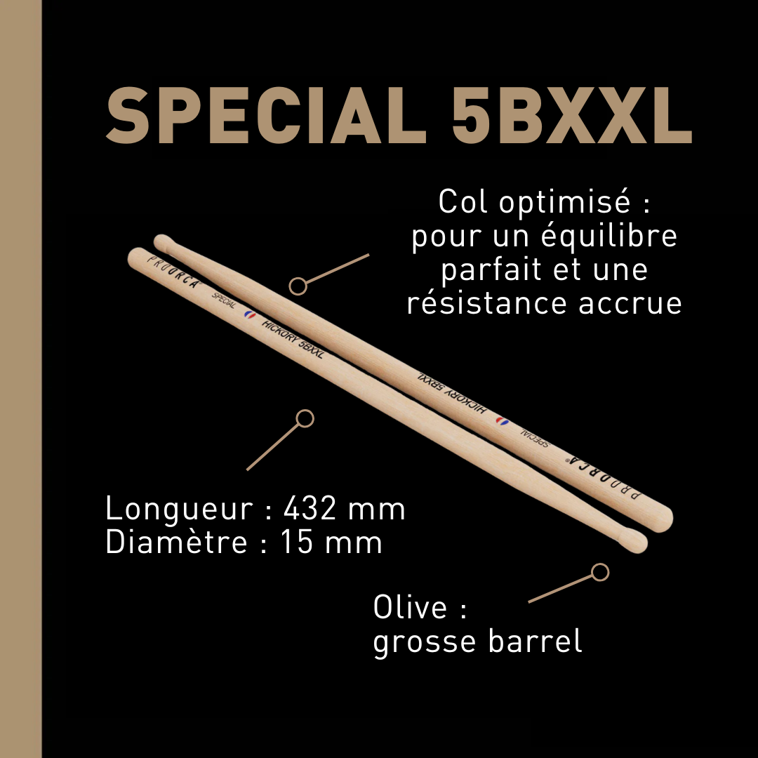 pro-orca-collection-special-5bxxl-baguettes-hickory-sans-gravure image 2