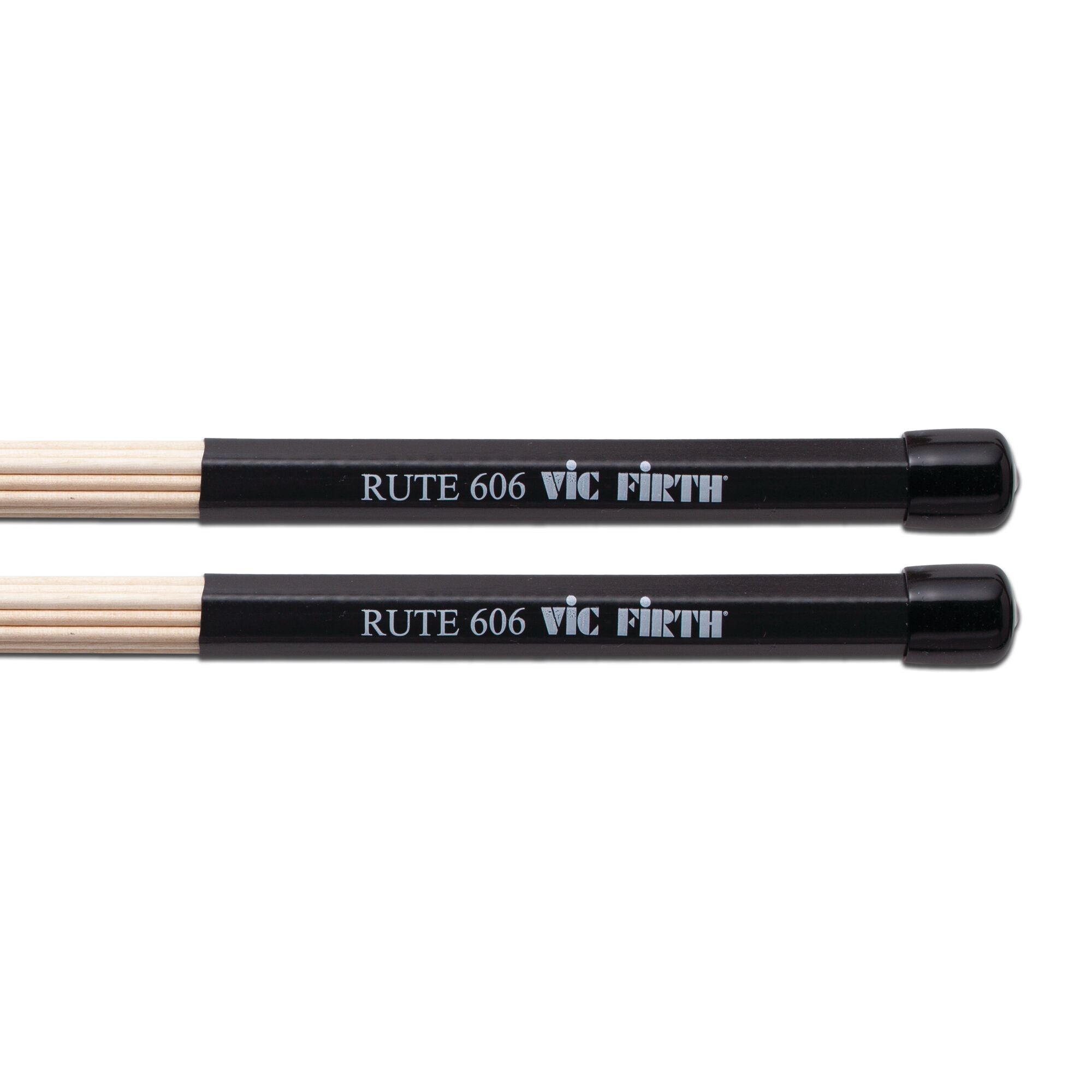 vic-firth-rute-606-balais-batterie-19-b-tons-manche-caoutchouc image 2