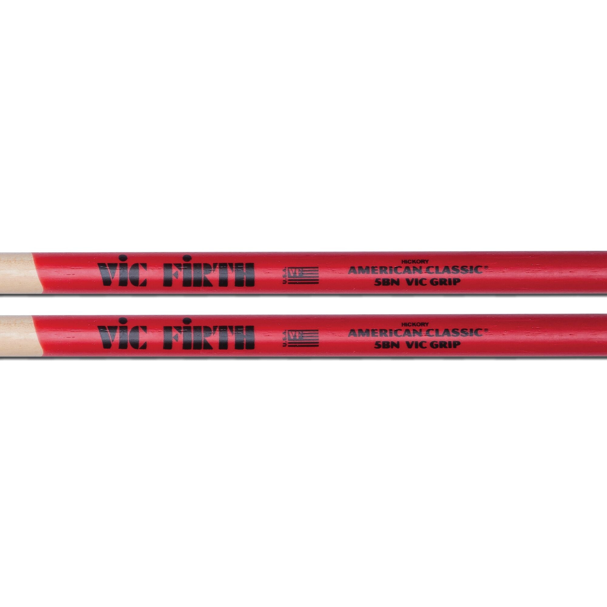 vic-firth-american-classic-5b-baguettes-batterie-pointe-nylon-vic-grip image 2