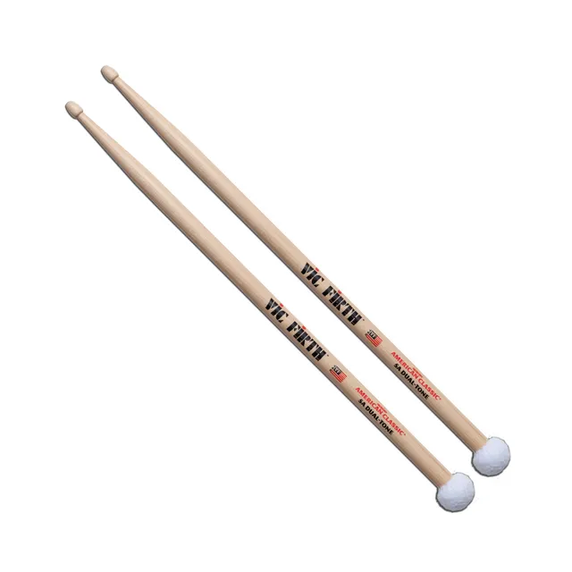 vic-firth-american-classic-5a-dual-tone-baguettes-feutre image 1