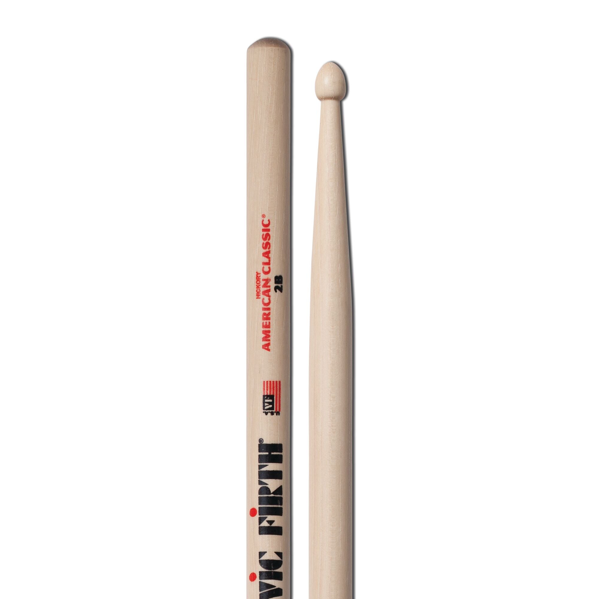 vic-firth-american-classic-2b-baguettes-batterie-hickory image 4