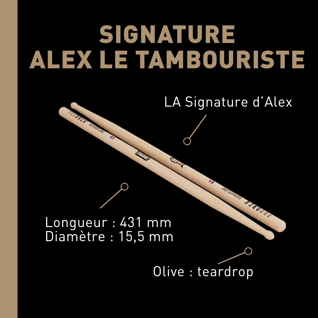 pro-orca-signature-alex-le-tambouriste-baguettes-de-batterie-hickory-17 image 2