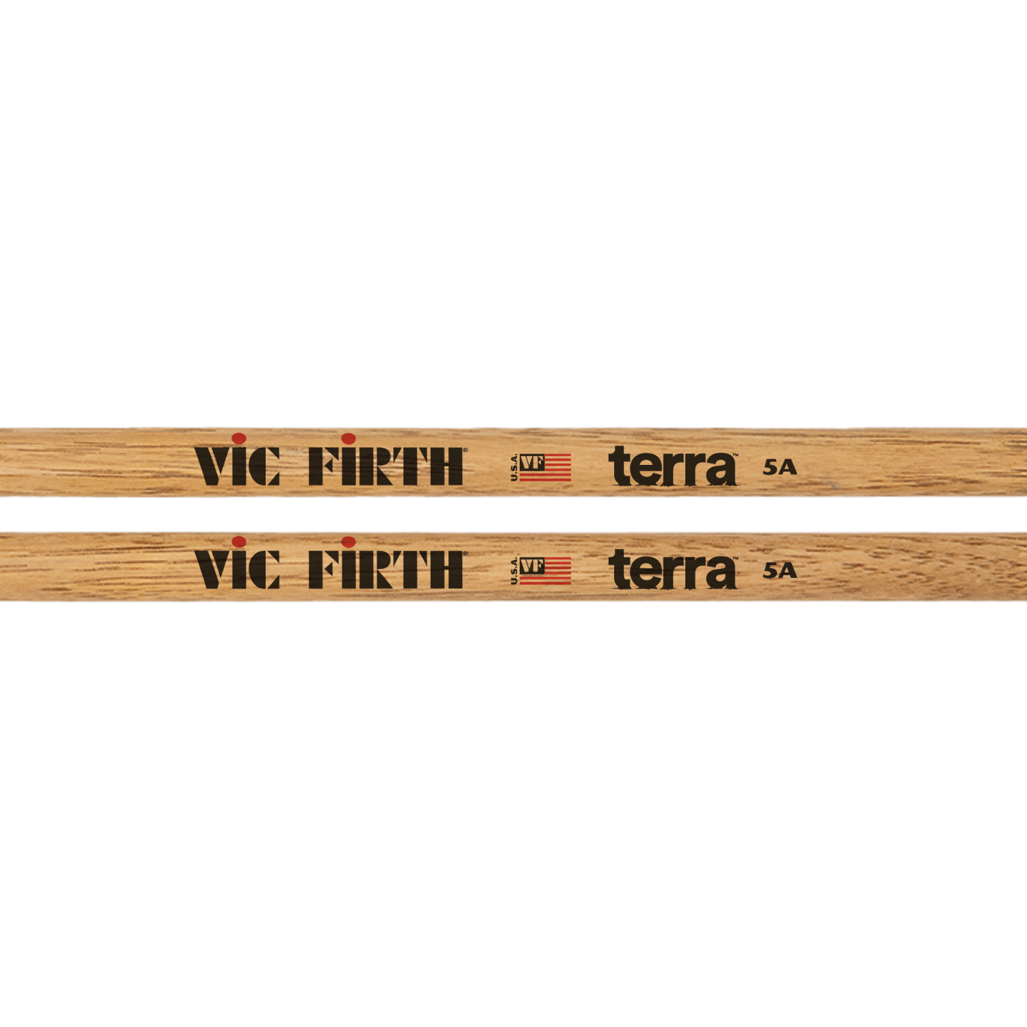 vic-firth-terra-5at-baguettes-batterie-pointe-bois-hickory image 2