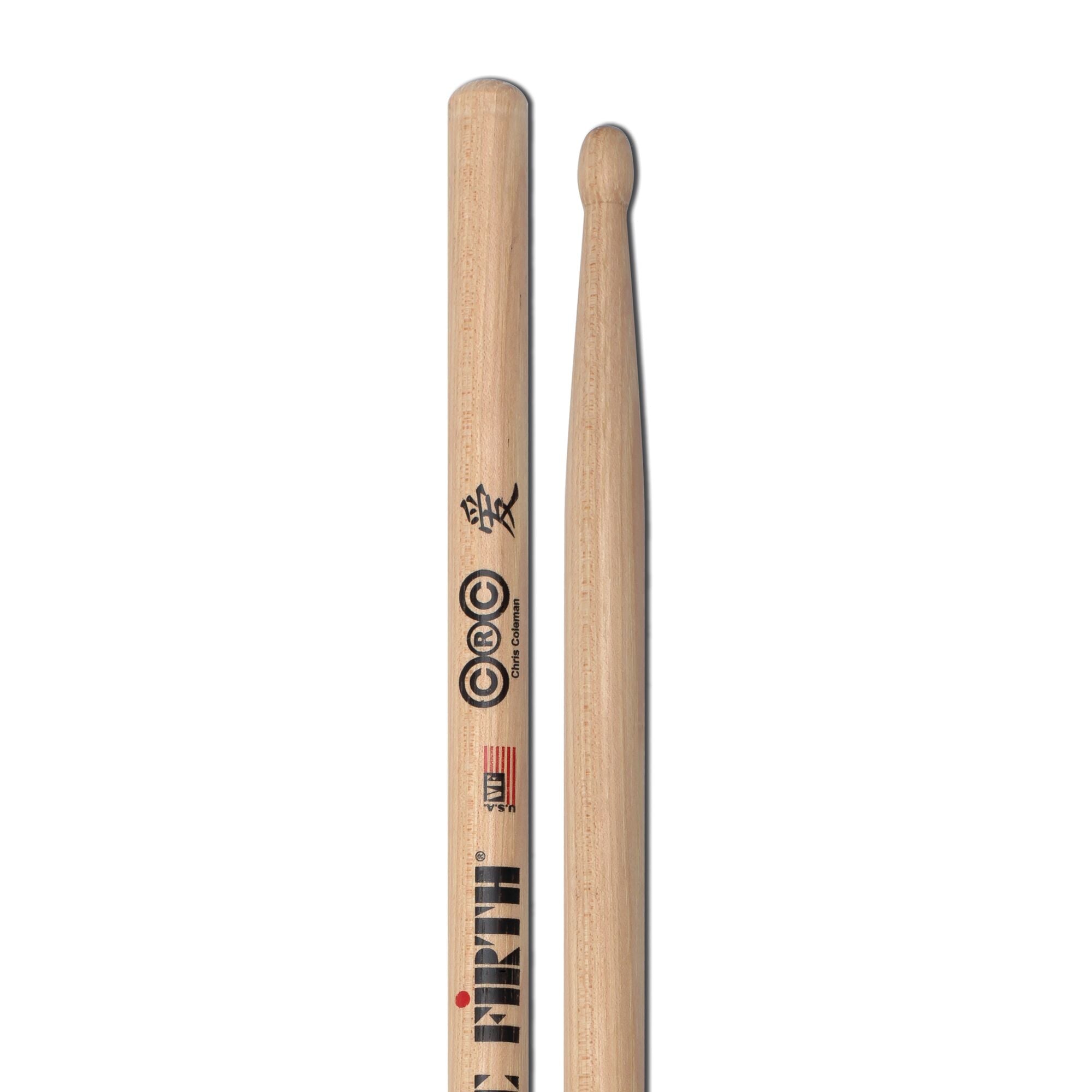 vic-firth-signature-chris-coleman-baguettes-batterie-hickory image 4