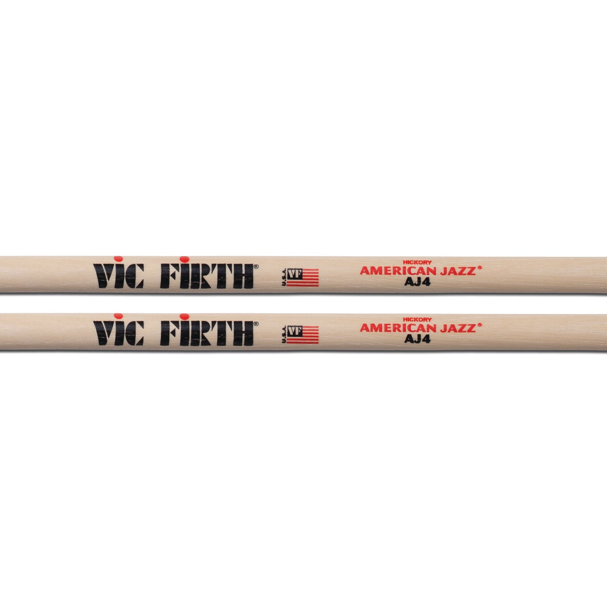 vic-firth-american-jazz-aj4-baguettes-batterie-hickory image 2