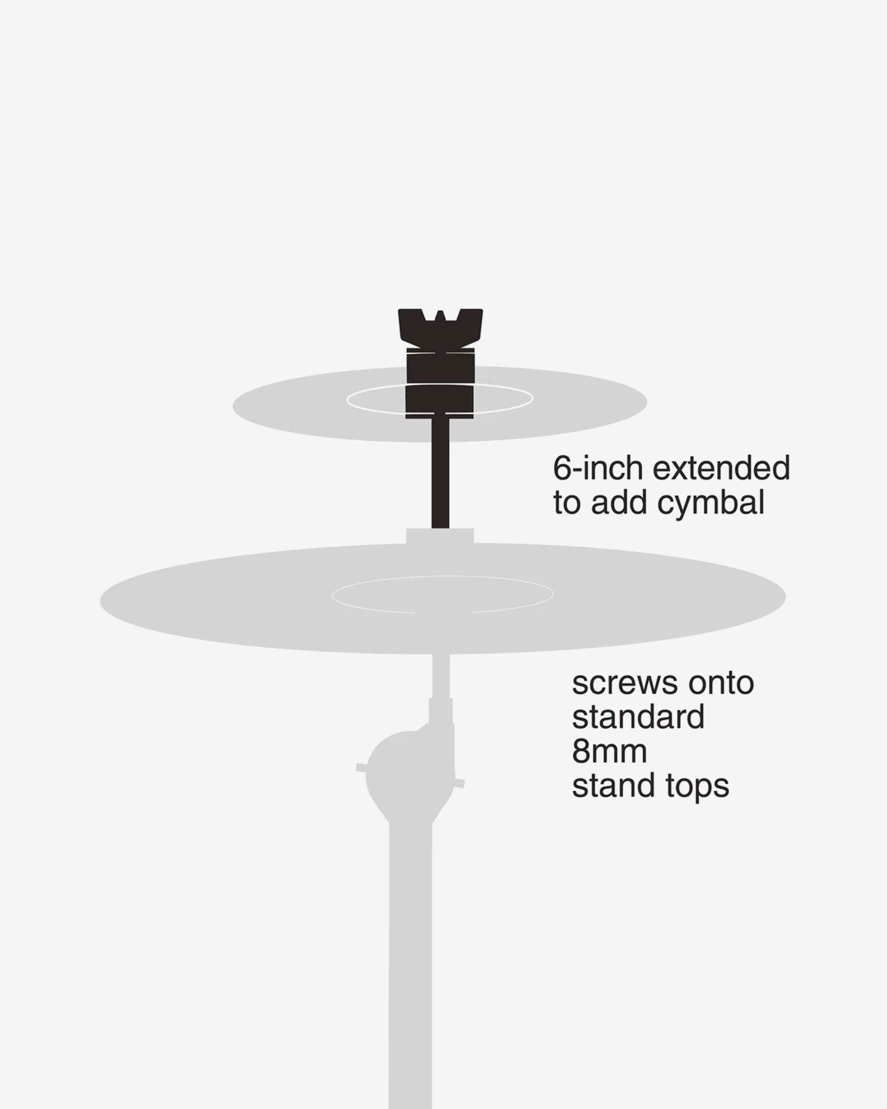 gibraltar-chrome-series-sc-mcsa6-stacker-cymbale-15-cm-8-mm image 2