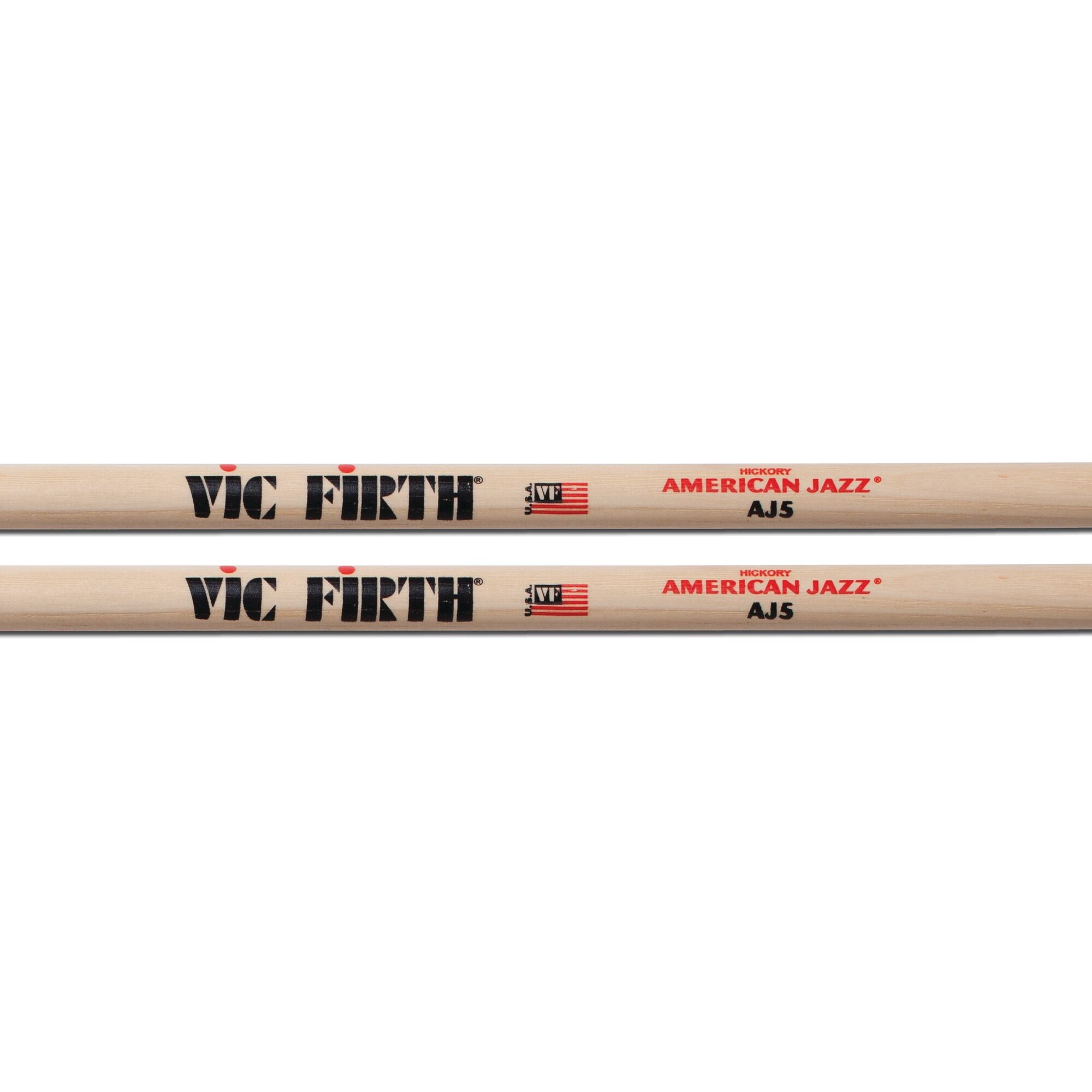 vic-firth-american-jazz-5-baguettes-batterie-olive-bois-rebond image 2