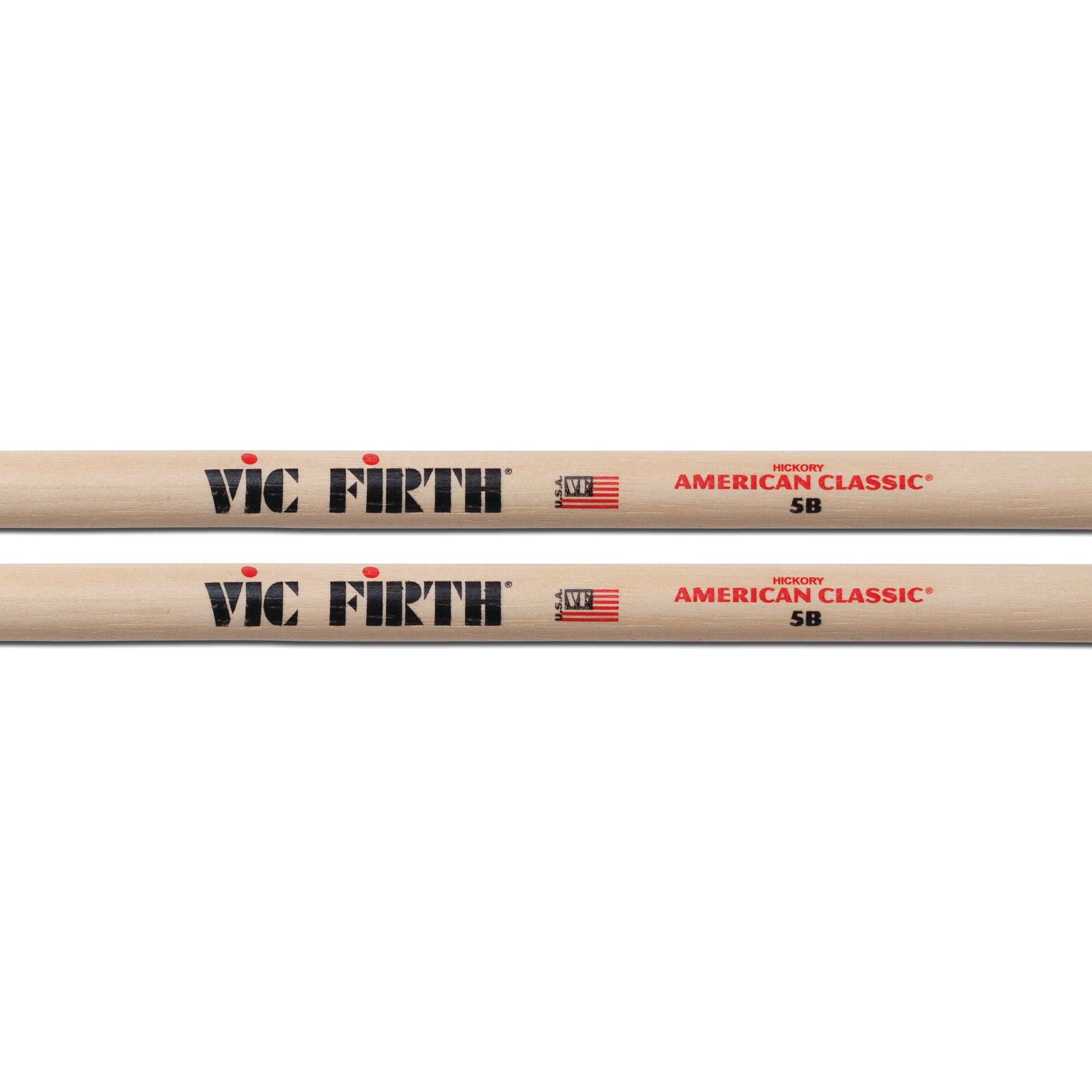 vic-firth-american-classic-5b-baguettes-batterie-hickory image 2